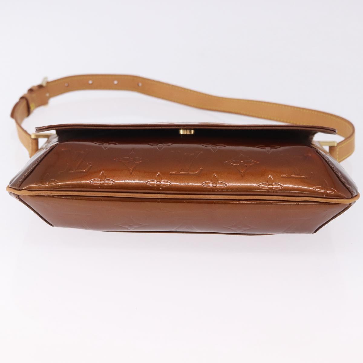 LOUIS VUITTON Monogram Vernis Thompson Street Bag Bronze M91124 LV Auth BA14985