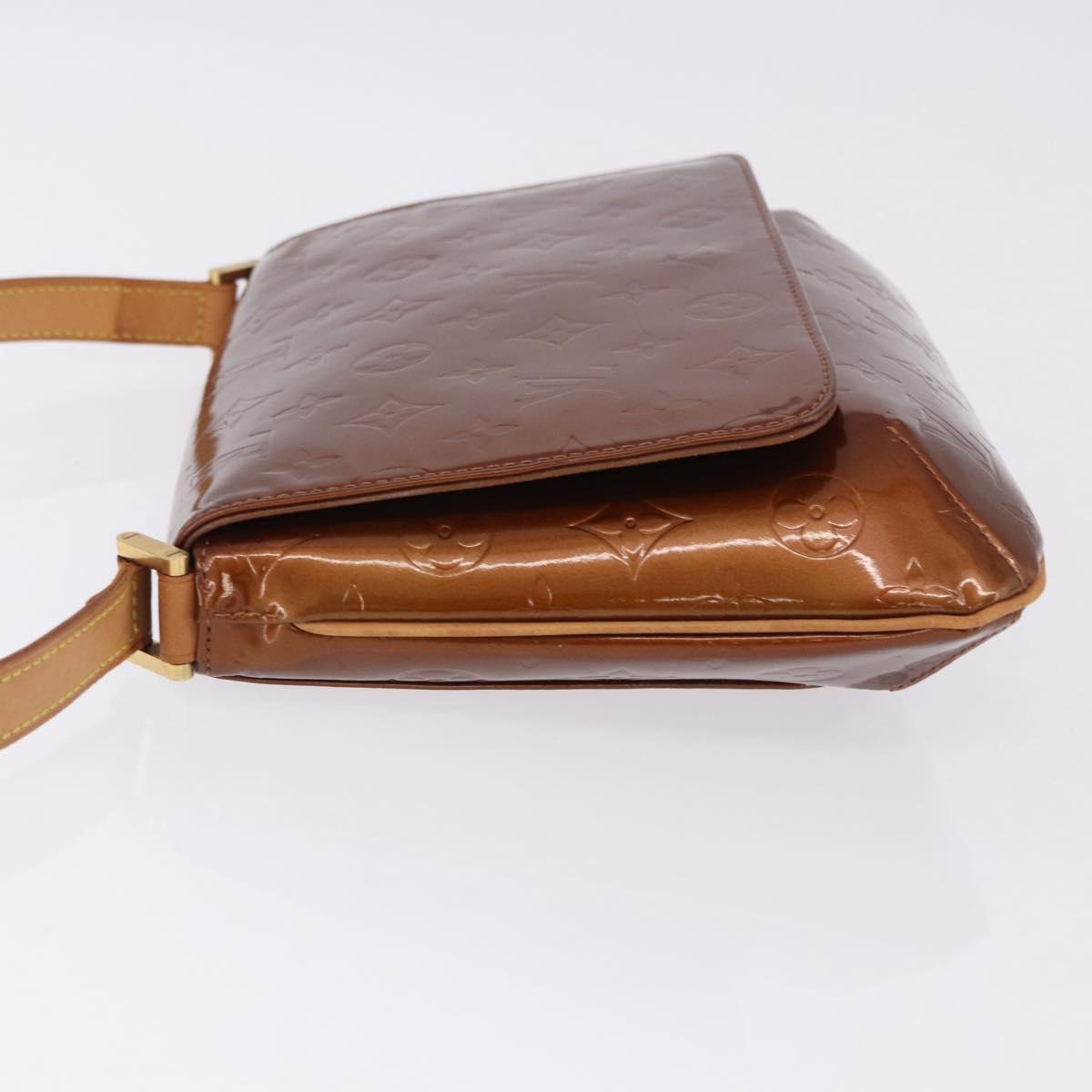 LOUIS VUITTON Monogram Vernis Thompson Street Bag Bronze M91124 LV Auth BA14985