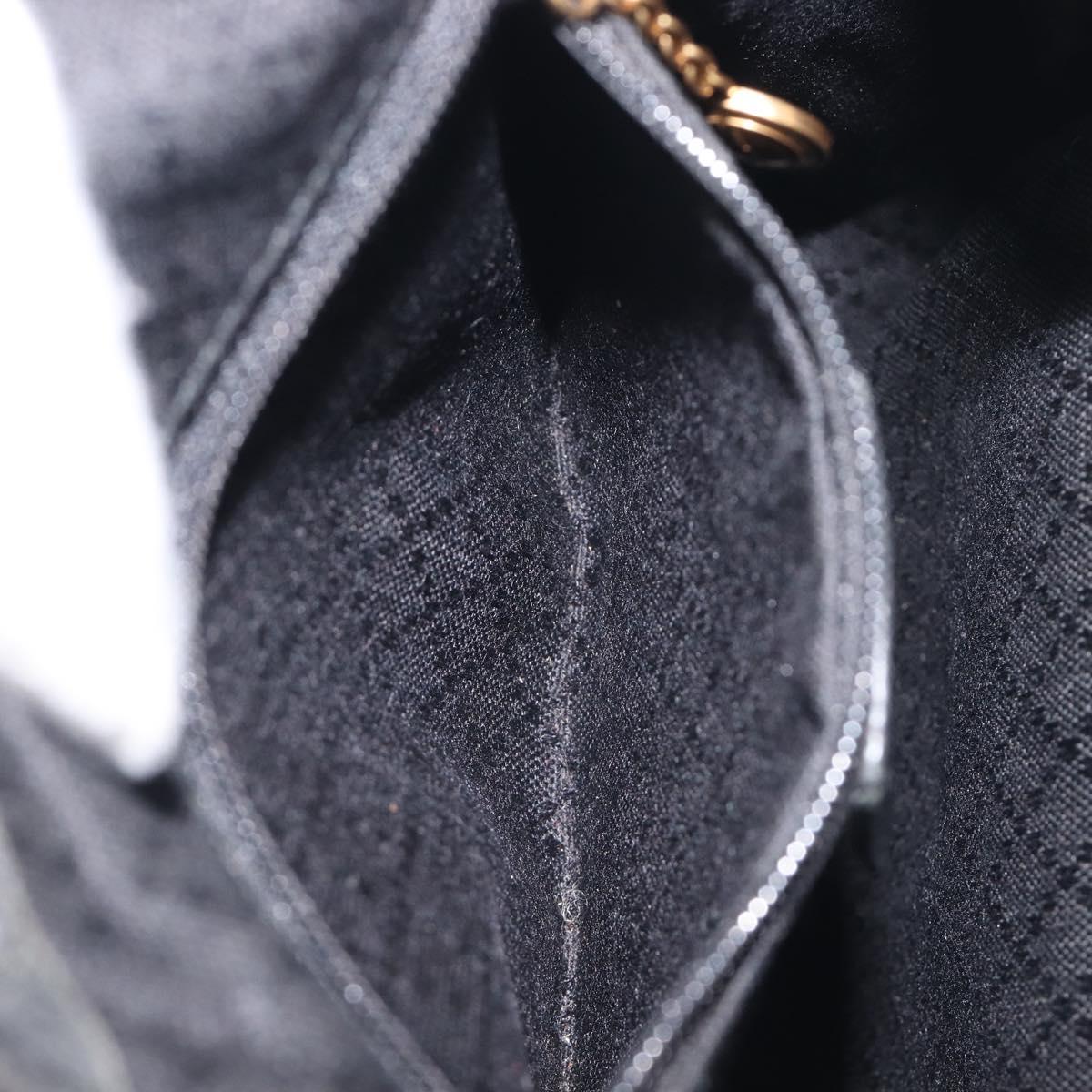 LOUIS VUITTON Bamboo Backpack Suede Black Gold 003 1705 0030 LV Auth BA14987
