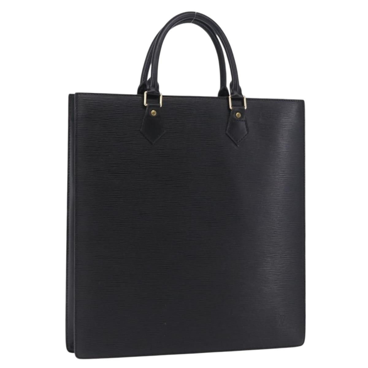 LOUIS VUITTON Epi Sac Plat Hand Bag Black M59082 LV Auth BA14991