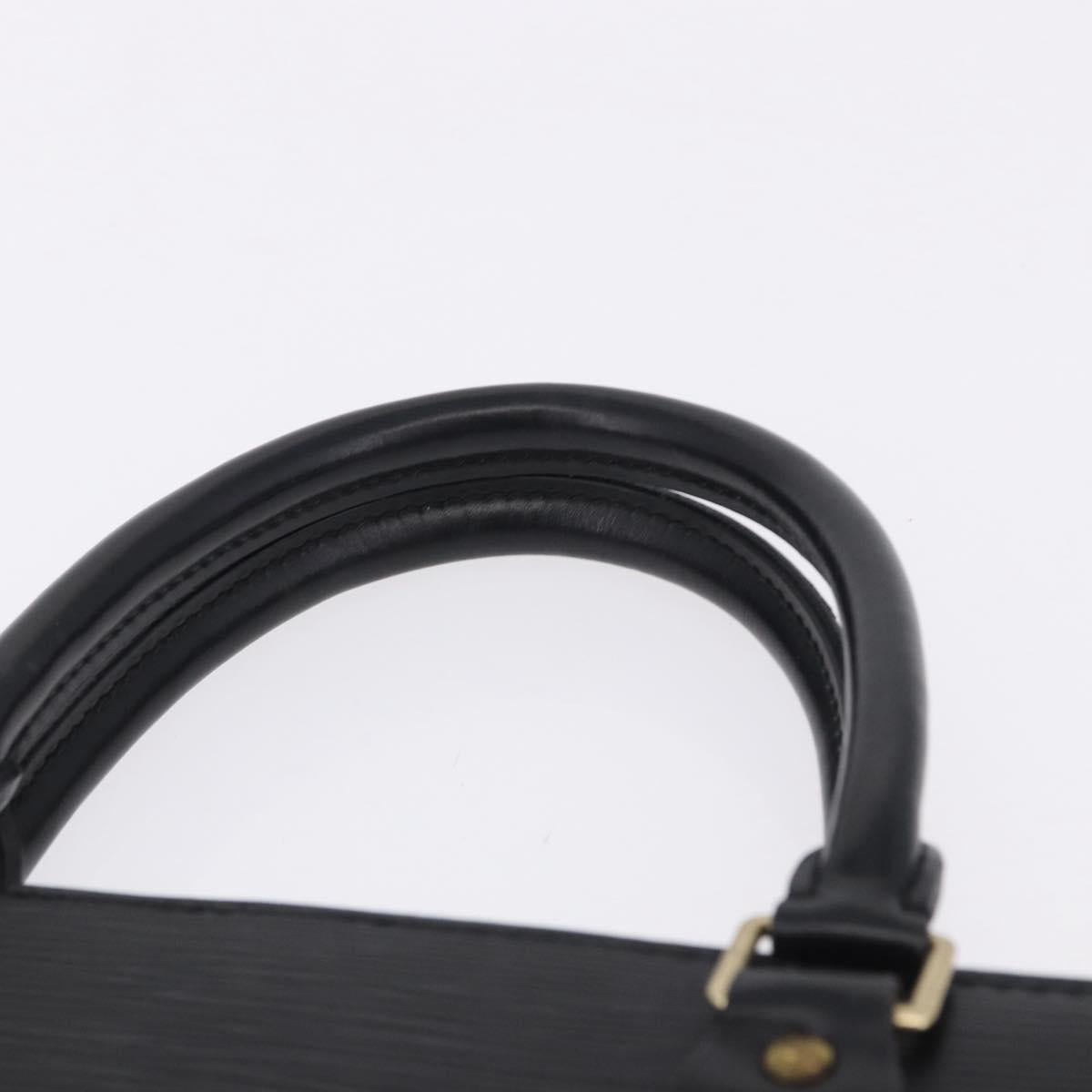 LOUIS VUITTON Epi Sac Plat Hand Bag Black M59082 LV Auth BA14991