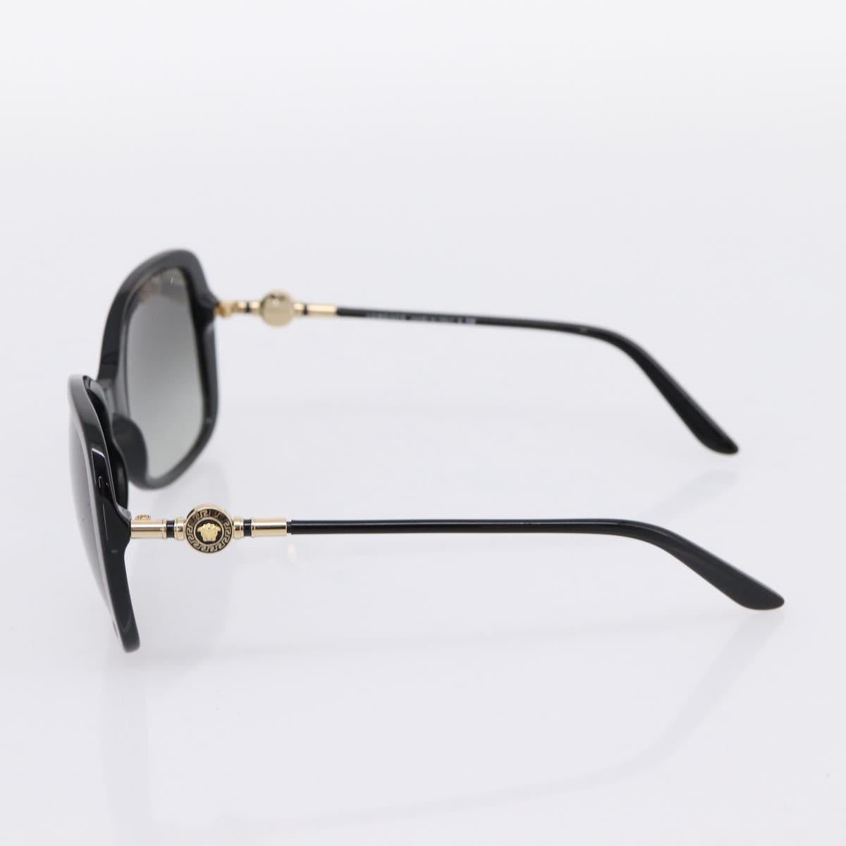 VERSACE Medusa Sunglasses Plastic Black Gold Tone Auth BA15022V