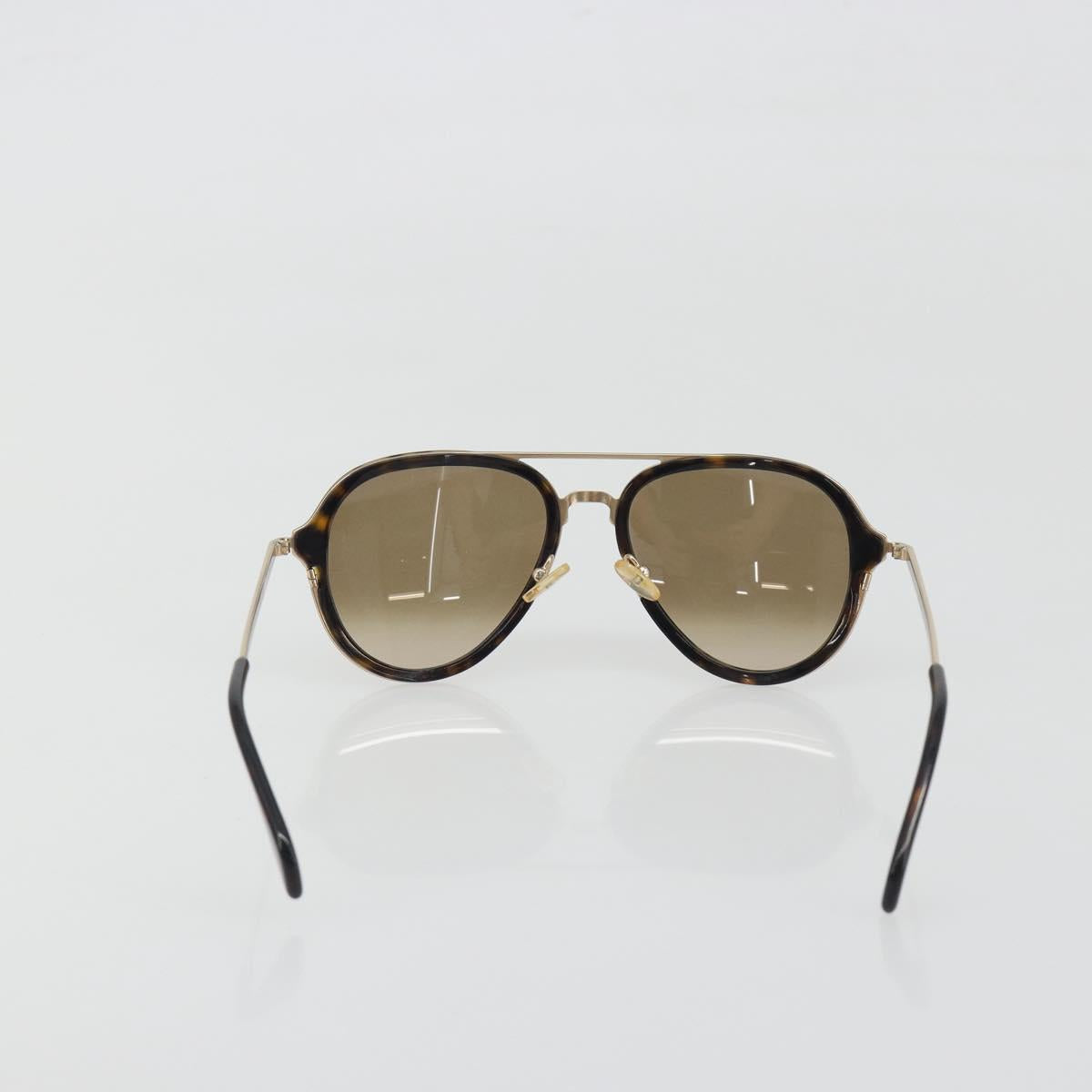 CELINE Sunglasses Plastic Tortoise Brown Gold Tone Auth BA15025V