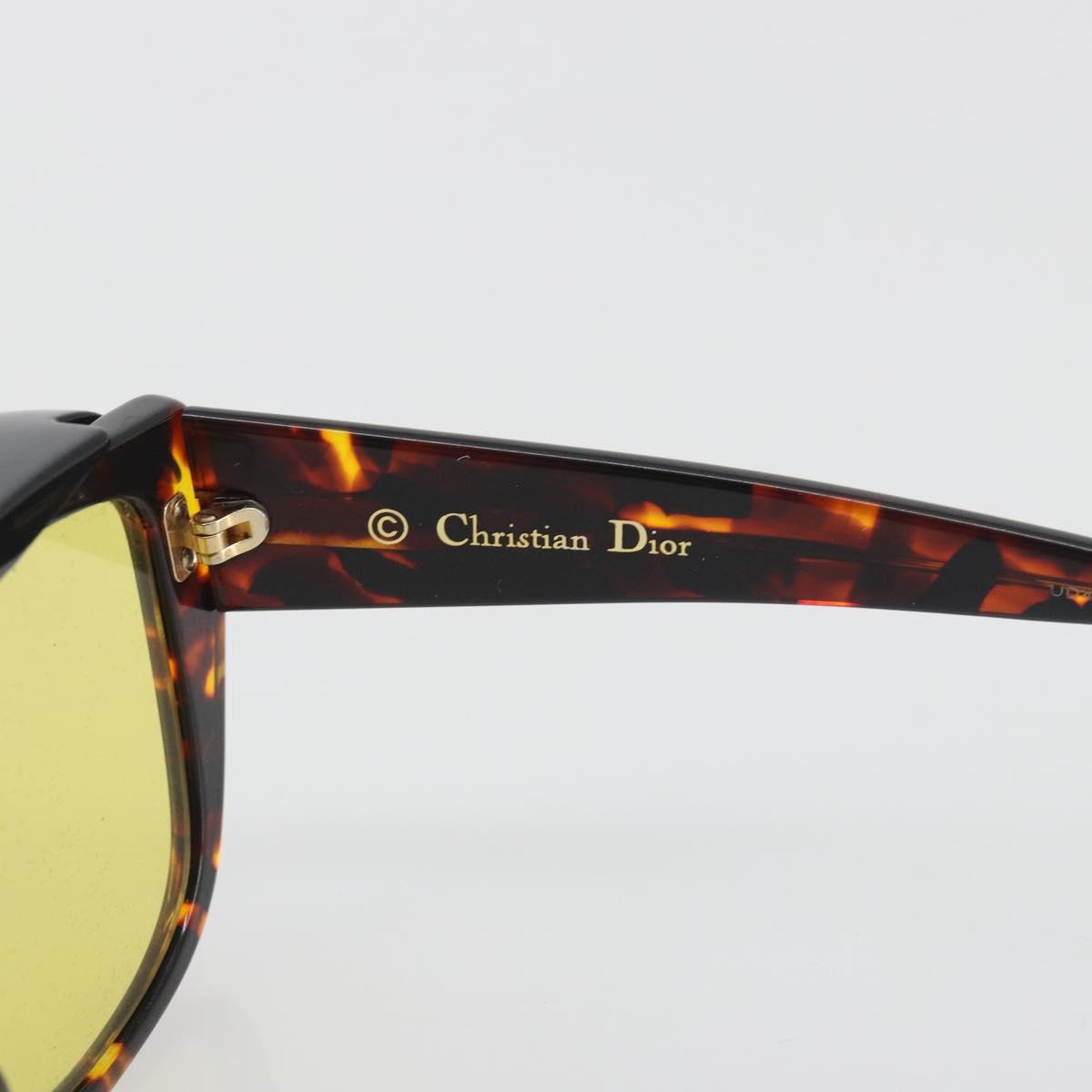 Christian Dior Sunglasses Plastic Tortoise Brown Gold Auth BA15026V
