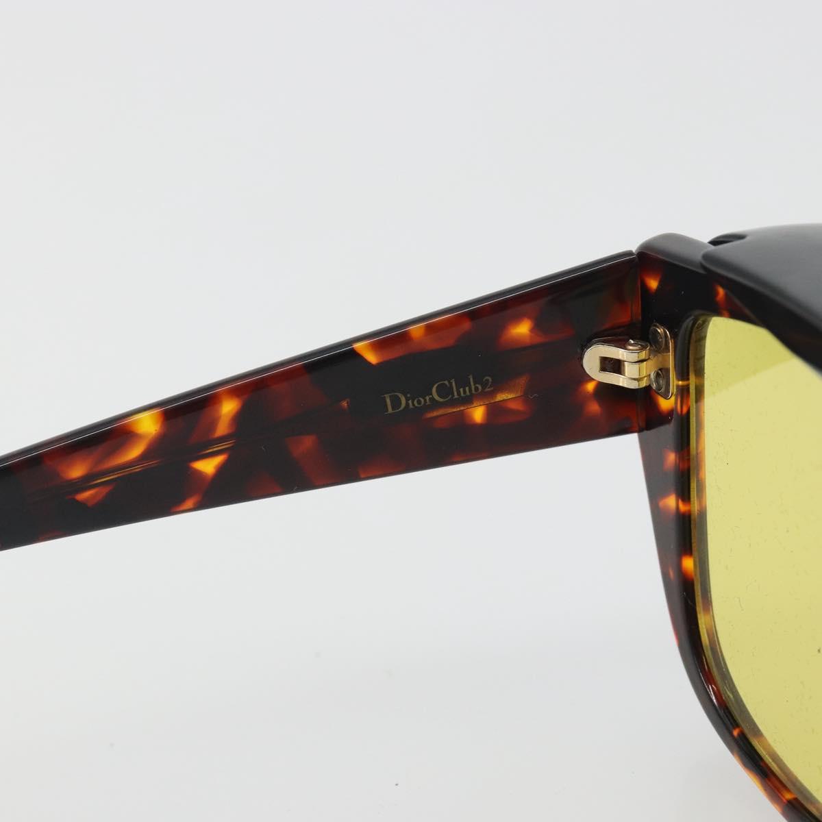 Christian Dior Sunglasses Plastic Tortoise Brown Gold Auth BA15026V