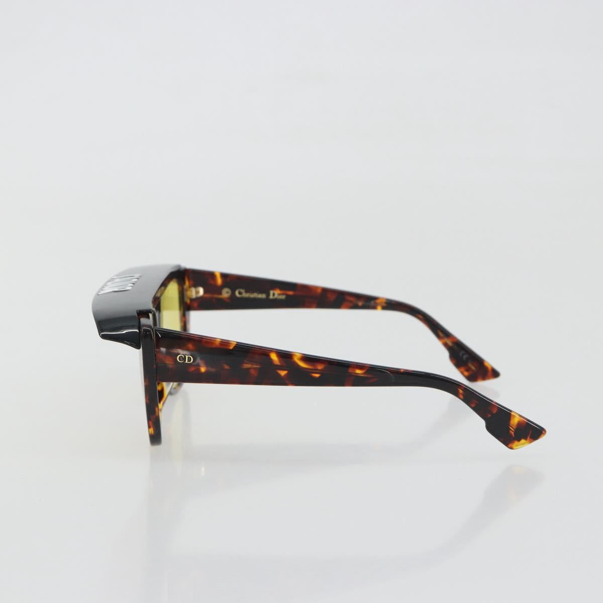 Christian Dior Sunglasses Plastic Tortoise Brown Gold Auth BA15026V