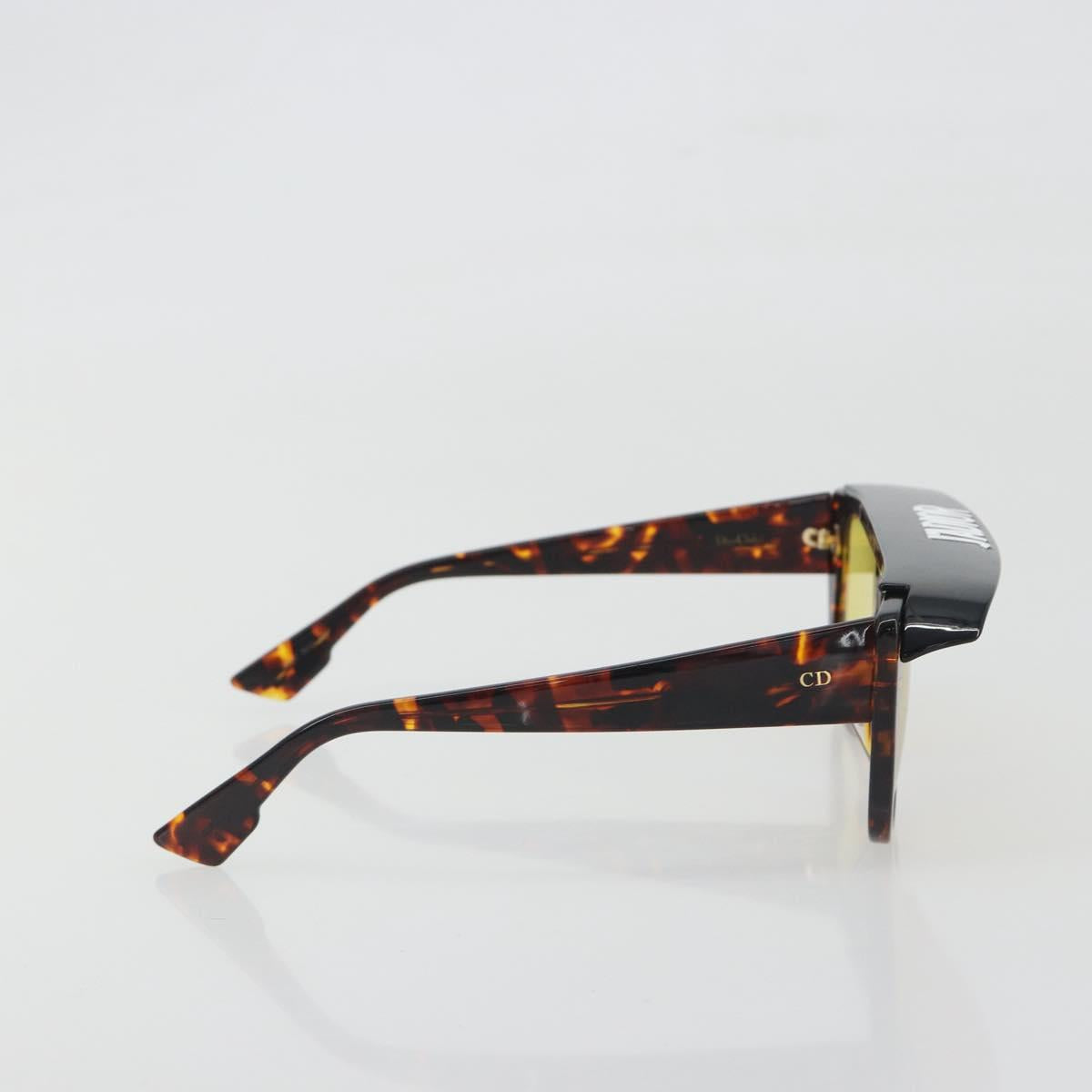 Christian Dior Sunglasses Plastic Tortoise Brown Gold Auth BA15026V