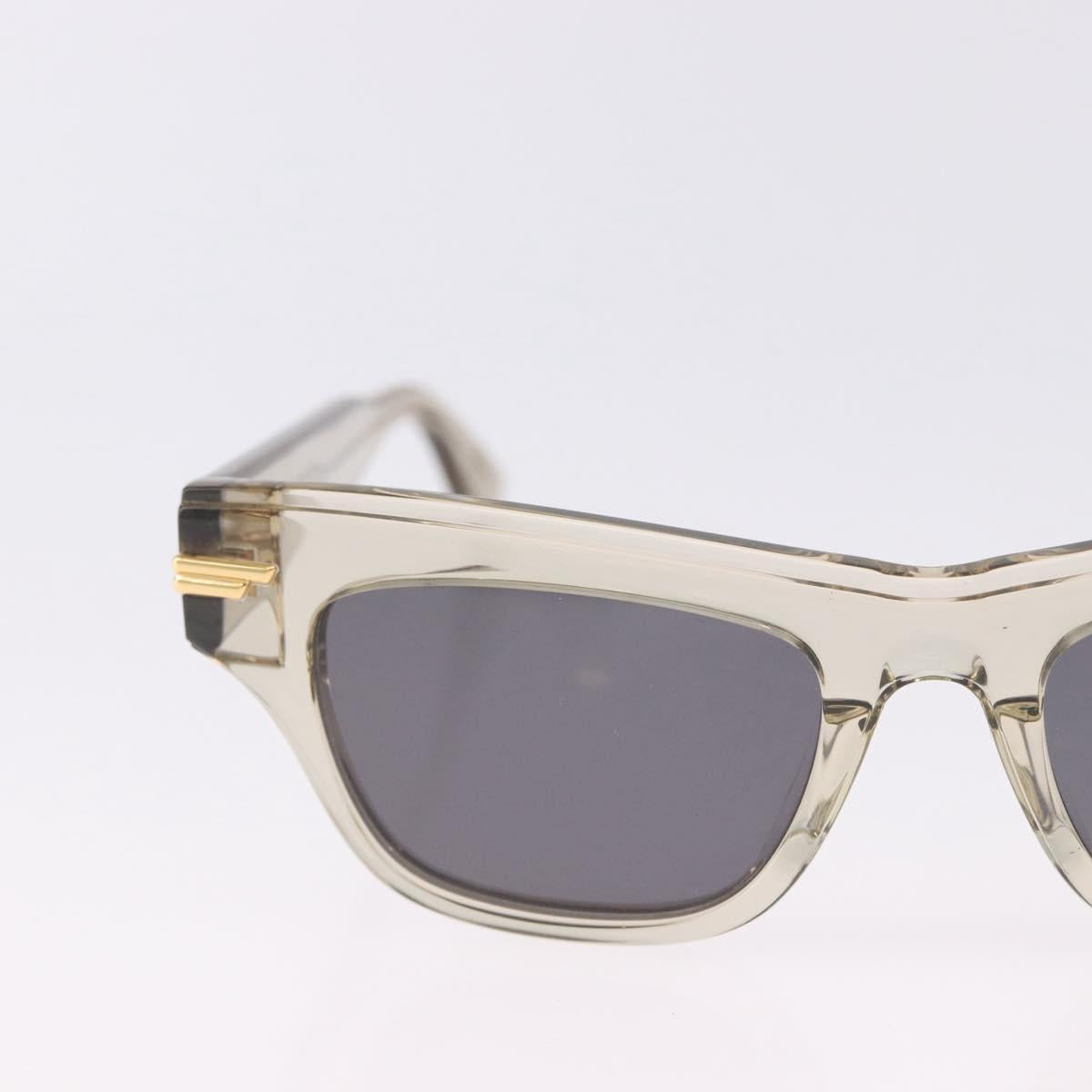 BOTTEGA VENETA Sunglasses Plastic Gold Clear Auth BA15029