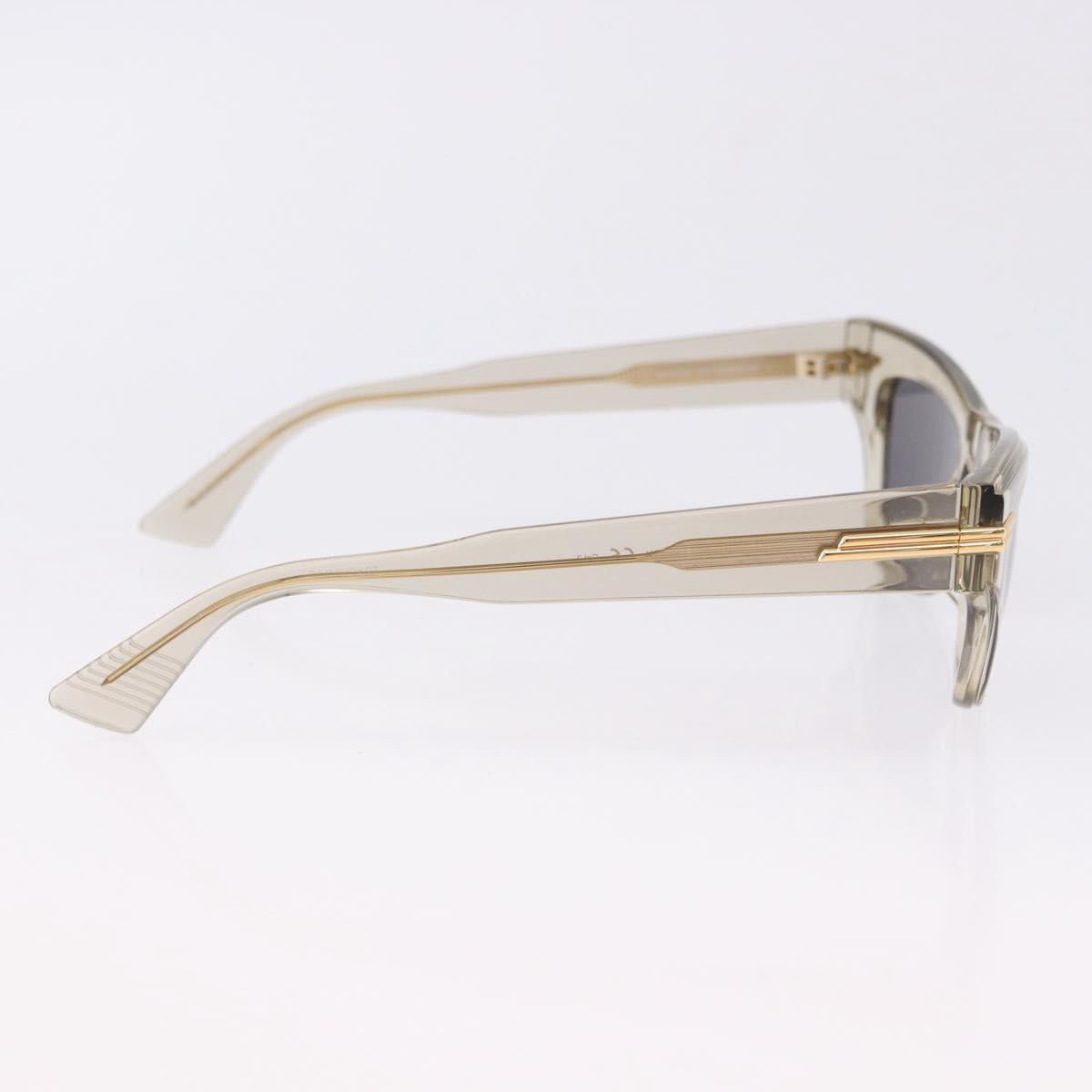 BOTTEGA VENETA Sunglasses Plastic Gold Clear Auth BA15029