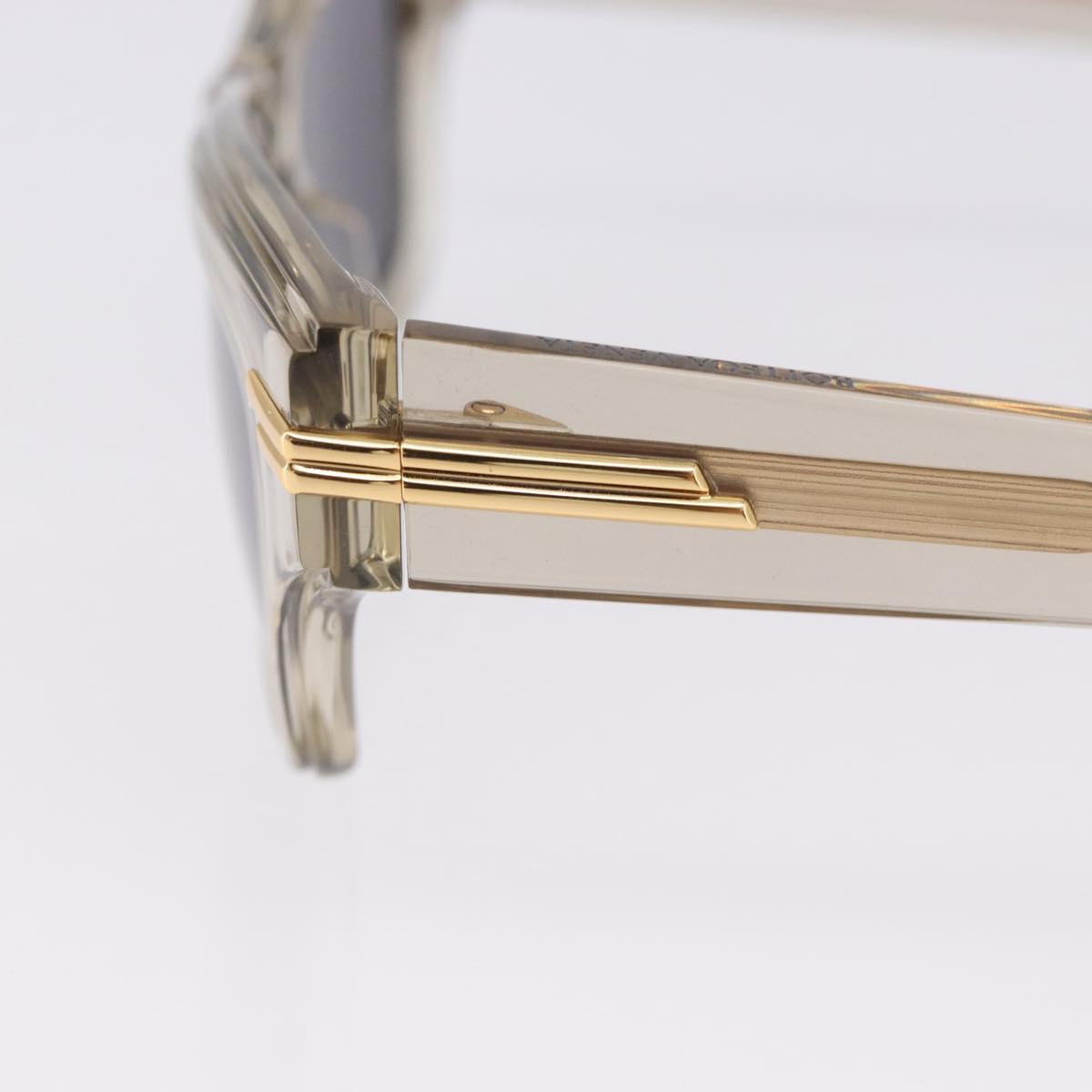 BOTTEGA VENETA Sunglasses Plastic Gold Clear Auth BA15029