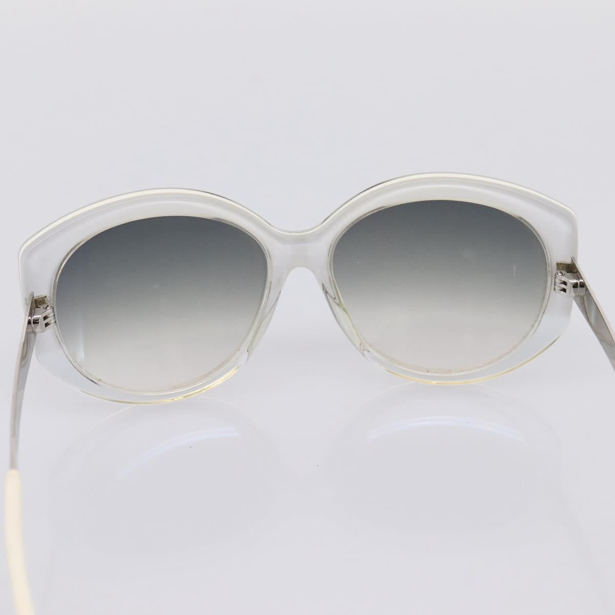 Christian Dior Sunglasses Plastic White Silver Auth BA15031