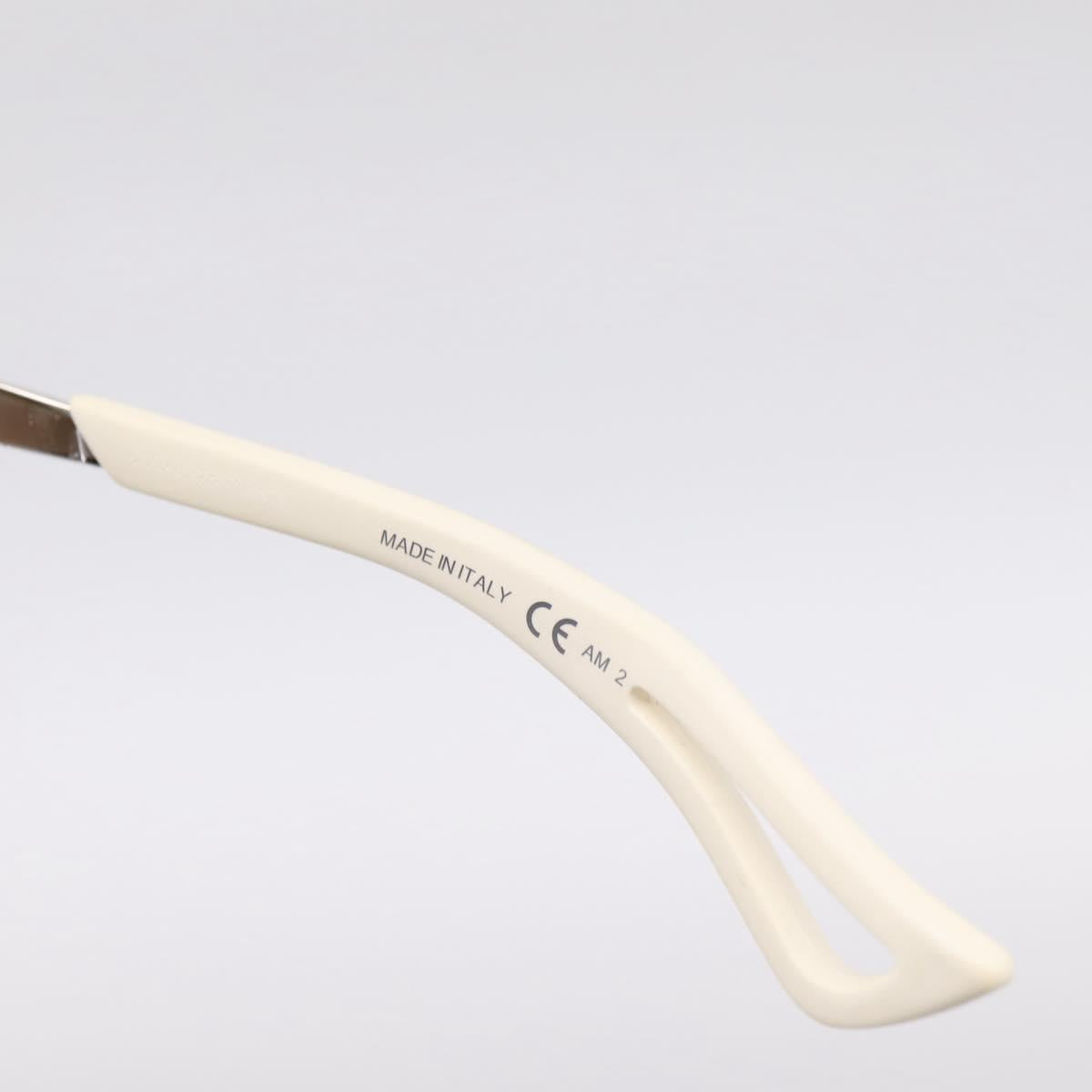 Christian Dior Sunglasses Plastic White Silver Auth BA15031