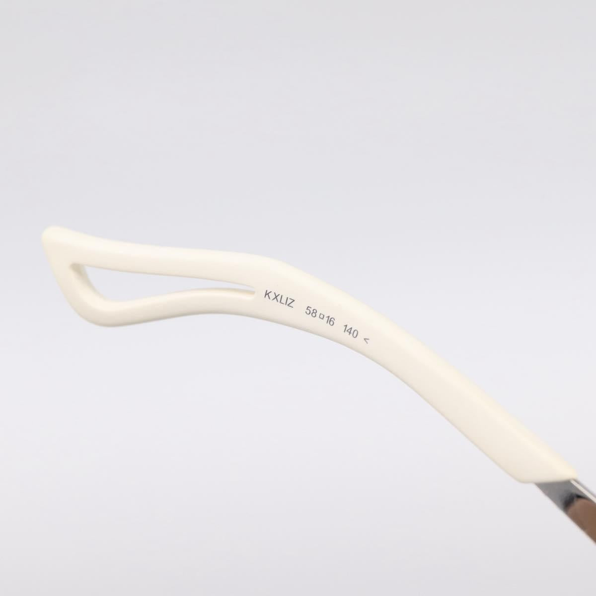 Christian Dior Sunglasses Plastic White Silver Auth BA15031