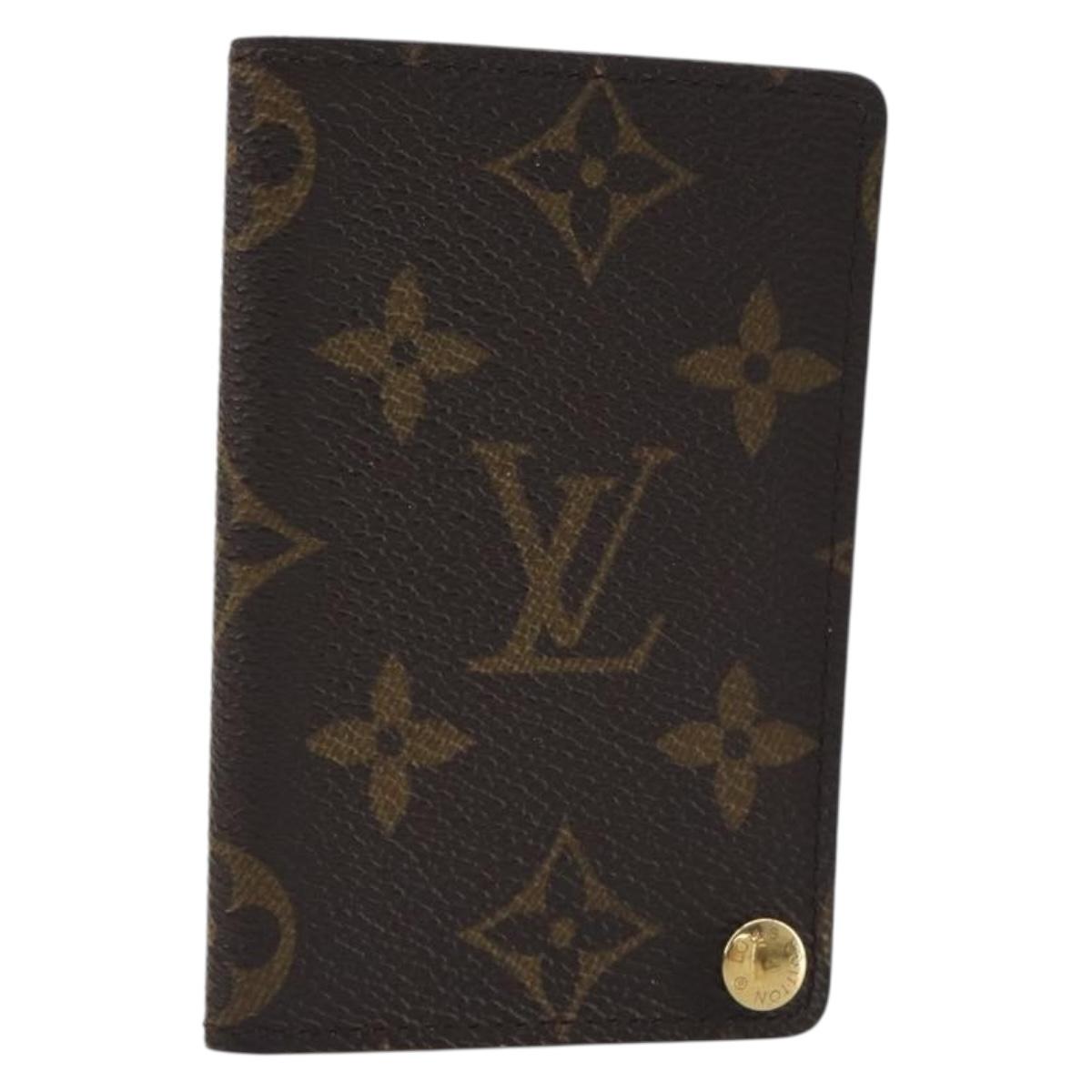 LOUIS VUITTON Monogram Porto Cartes Crdit Pression Card Case M60937 Auth BA15033