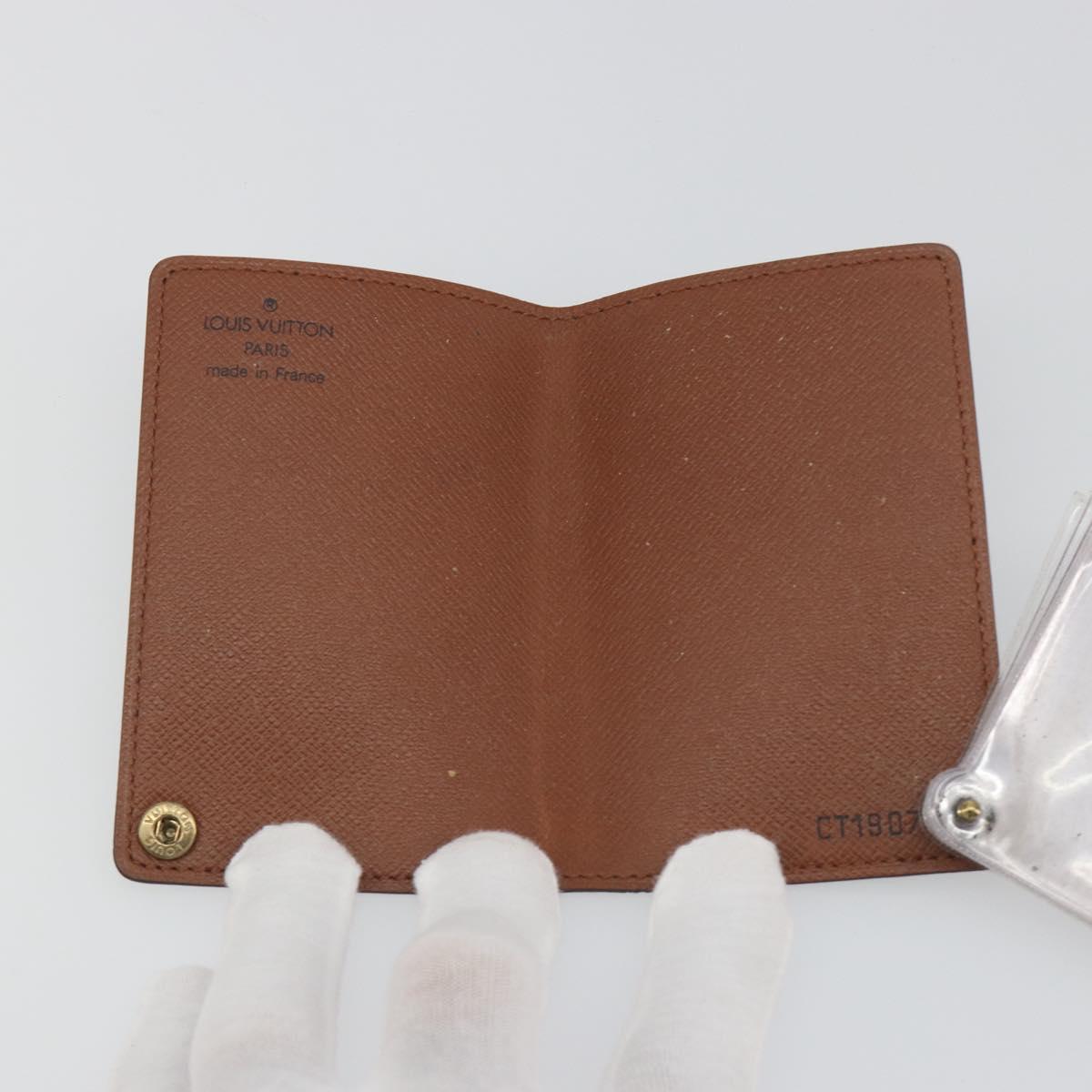 LOUIS VUITTON Monogram Porto Cartes Crdit Pression Card Case M60937 Auth BA15033