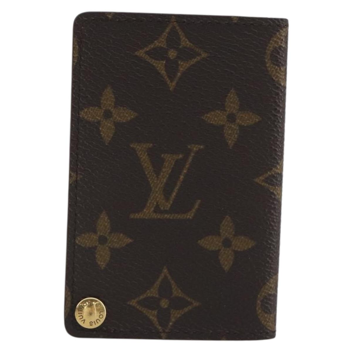 LOUIS VUITTON Monogram Porto Cartes Crdit Pression Card Case M60937 Auth BA15033