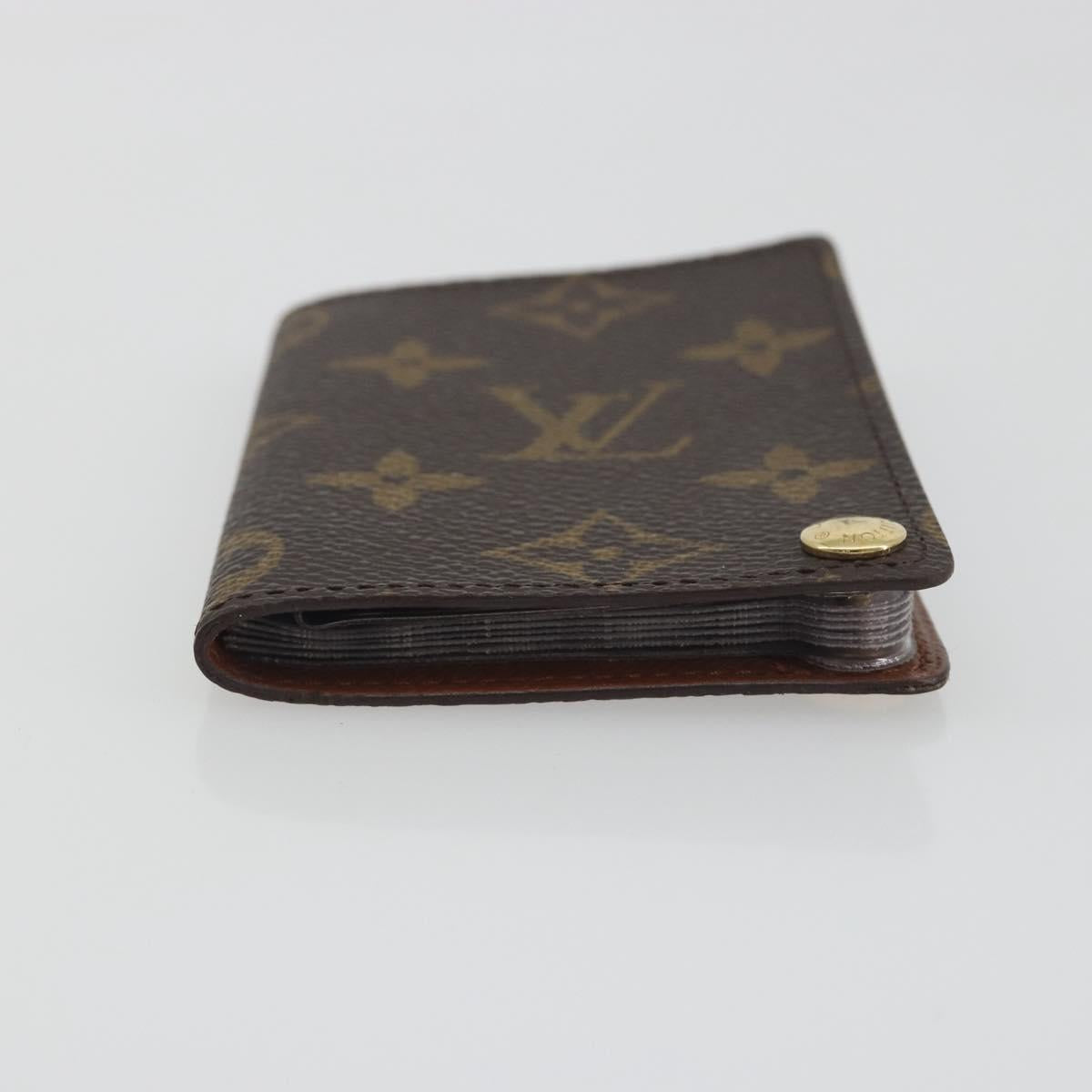 LOUIS VUITTON Monogram Porto Cartes Crdit Pression Card Case M60937 Auth BA15033
