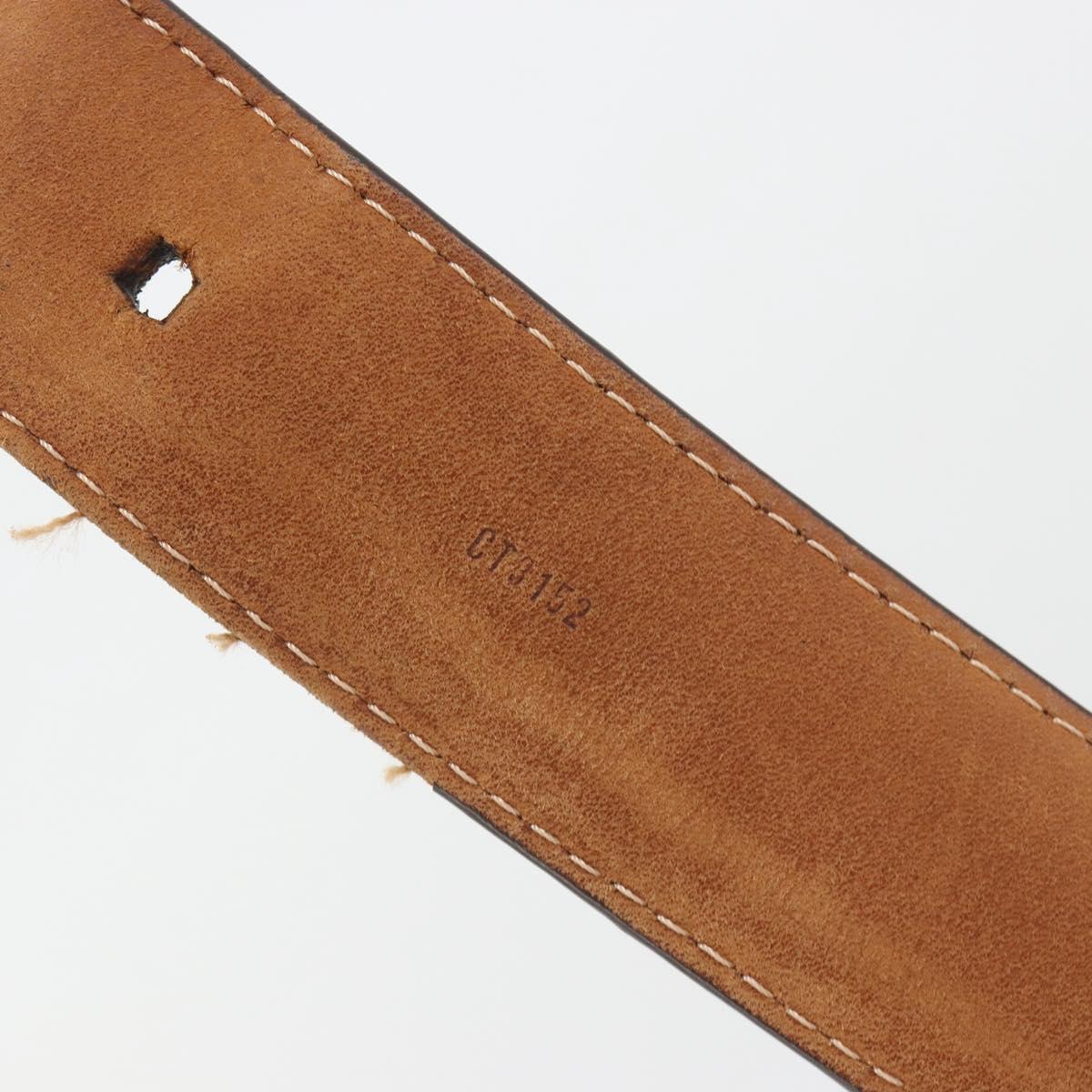LOUIS VUITTON Damier Ebene Ceinture Ellipse Belt ""85/34"" M6995 LV Auth BA15037