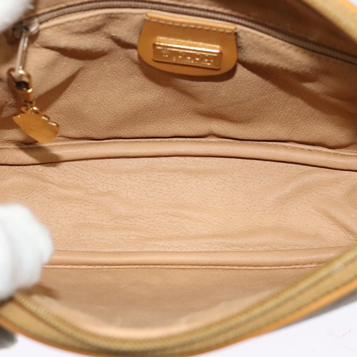 GUCCI Micro GG Supreme Shoulder Bag PVC Brown Gold 007 084 0094 Auth BA1504