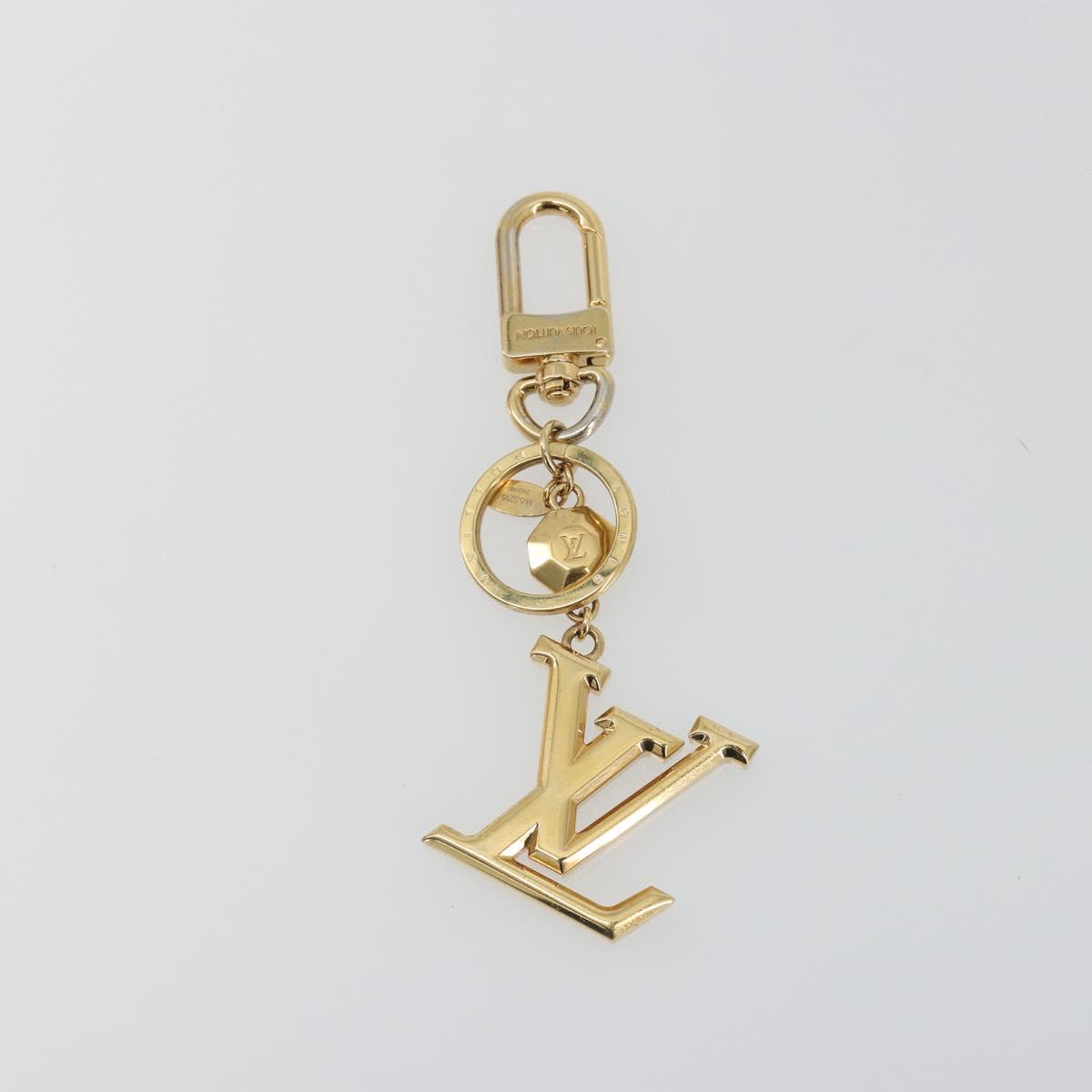 LOUIS VUITTON LV Facet Key Holder metal Gold Tone M65216 LV Auth BA15041A