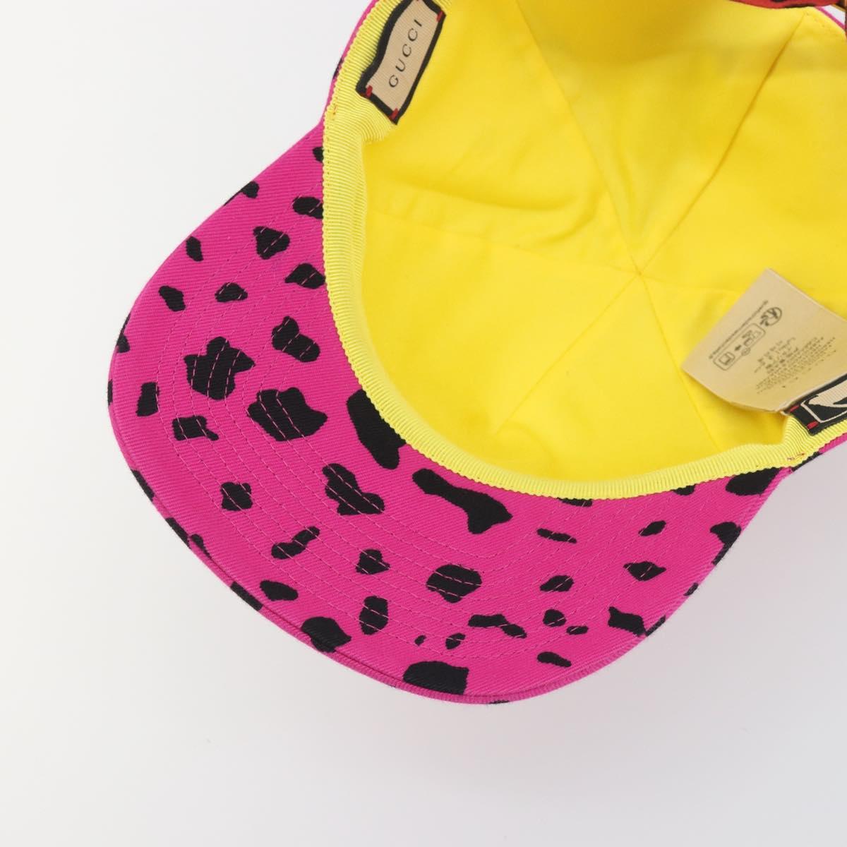 GUCCI x New Era New York Mets Baseball Cap Cotton Pink 729581 Auth BA15044A