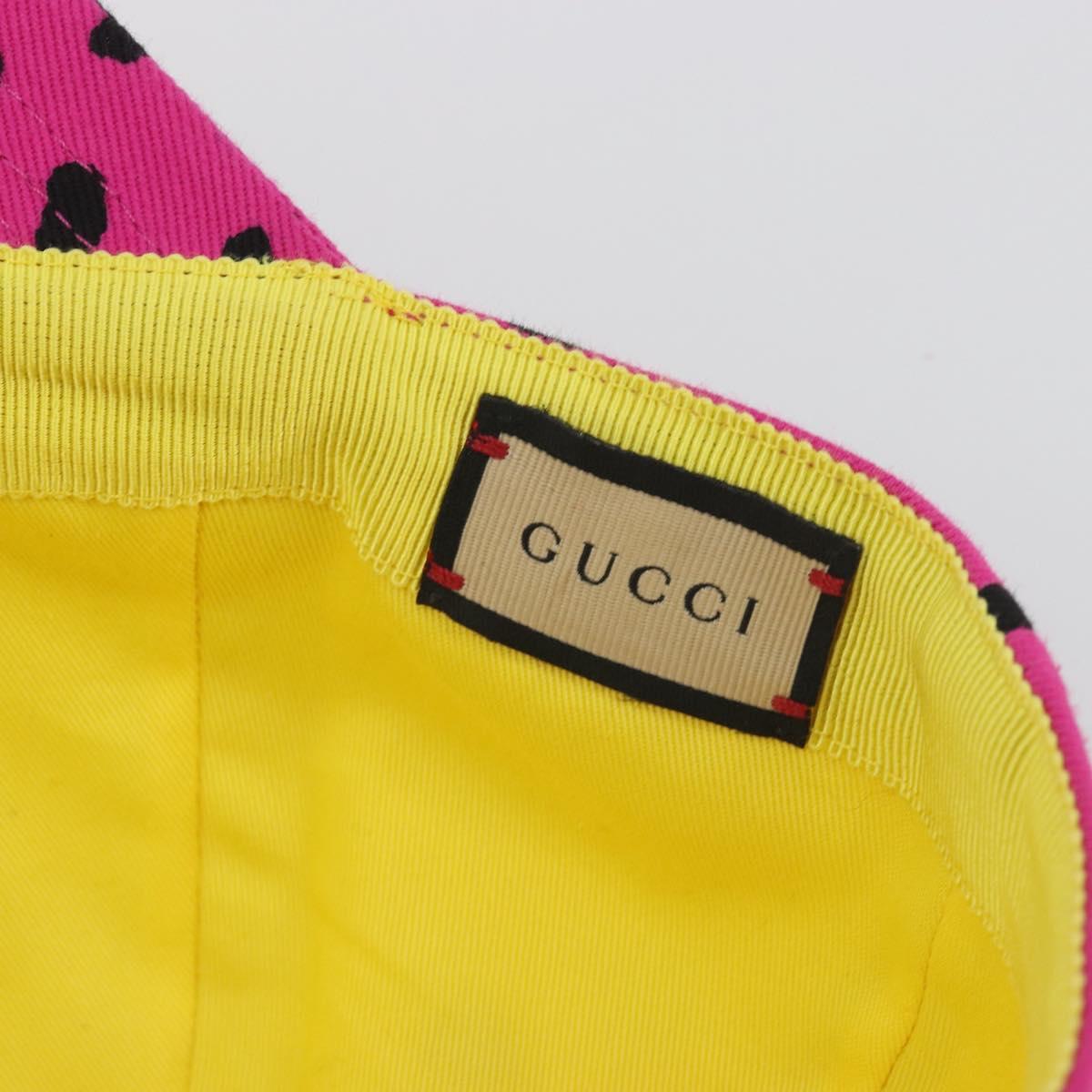 GUCCI x New Era New York Mets Baseball Cap Cotton Pink 729581 Auth BA15044A