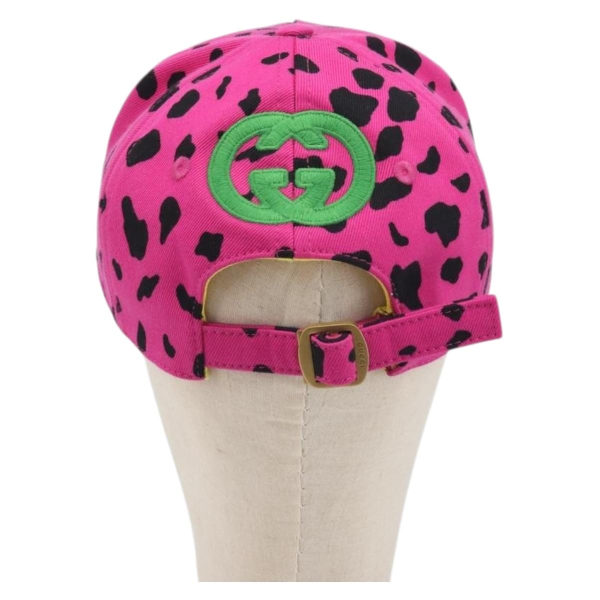 GUCCI x New Era New York Mets Baseball Cap Cotton Pink 729581 Auth BA15044A
