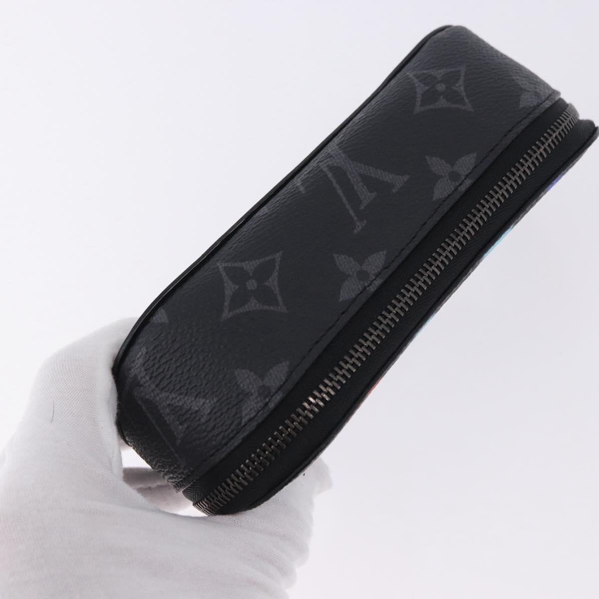 LOUIS VUITTON Monogram Eclipse Graffiti Etui Lunette GM GI0843 LV Auth BA15045M