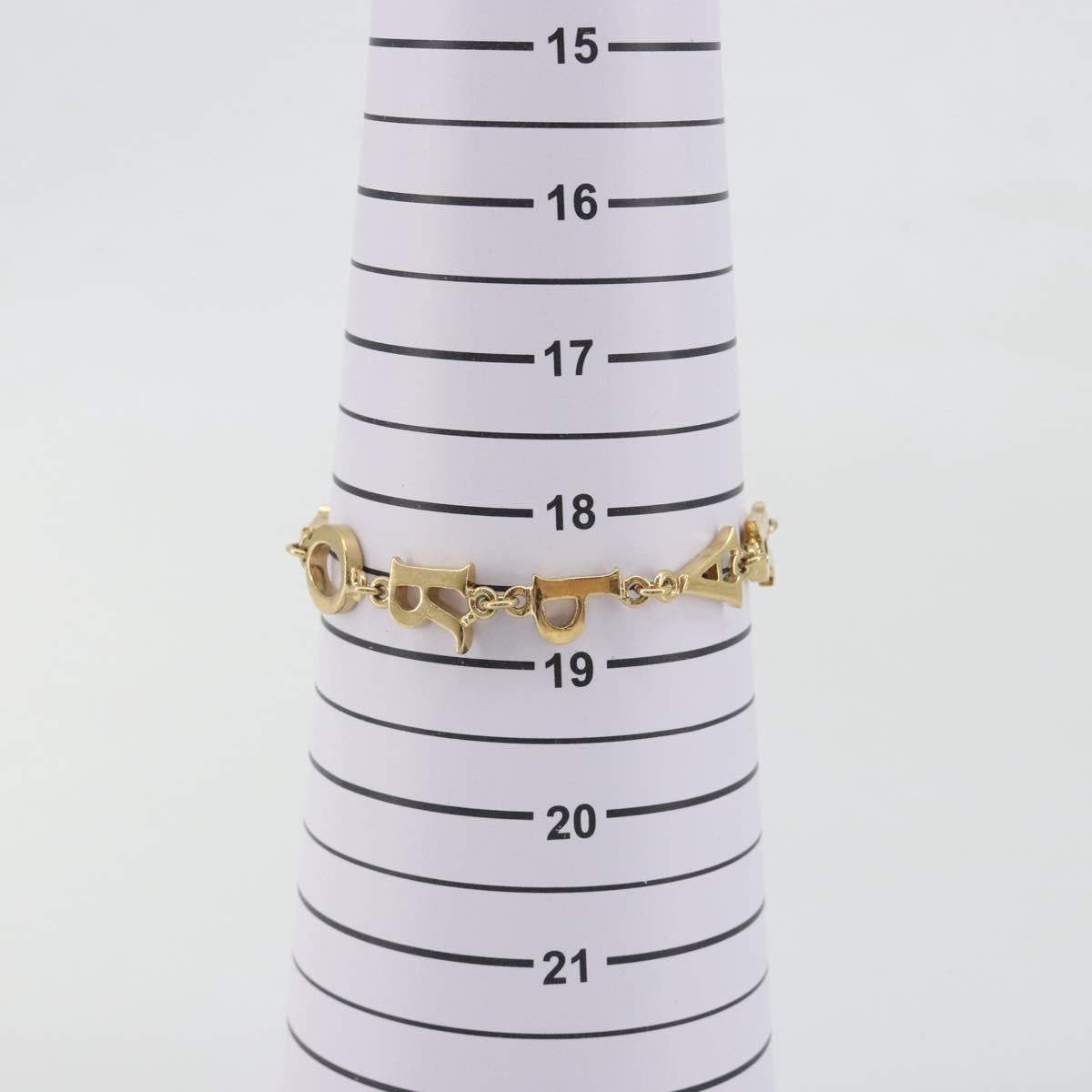 Christian Dior Bracelet Metal Gold Tone Auth BA15050V