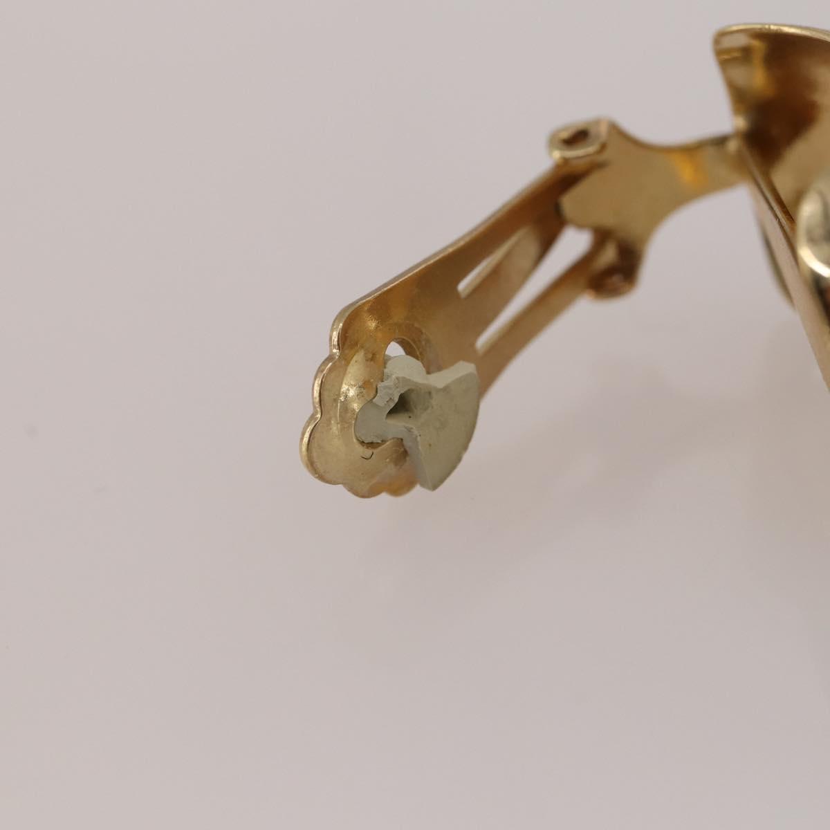 Christian Dior Cuffs Earring Metal 3 Set Gold Tone Auth BA15051