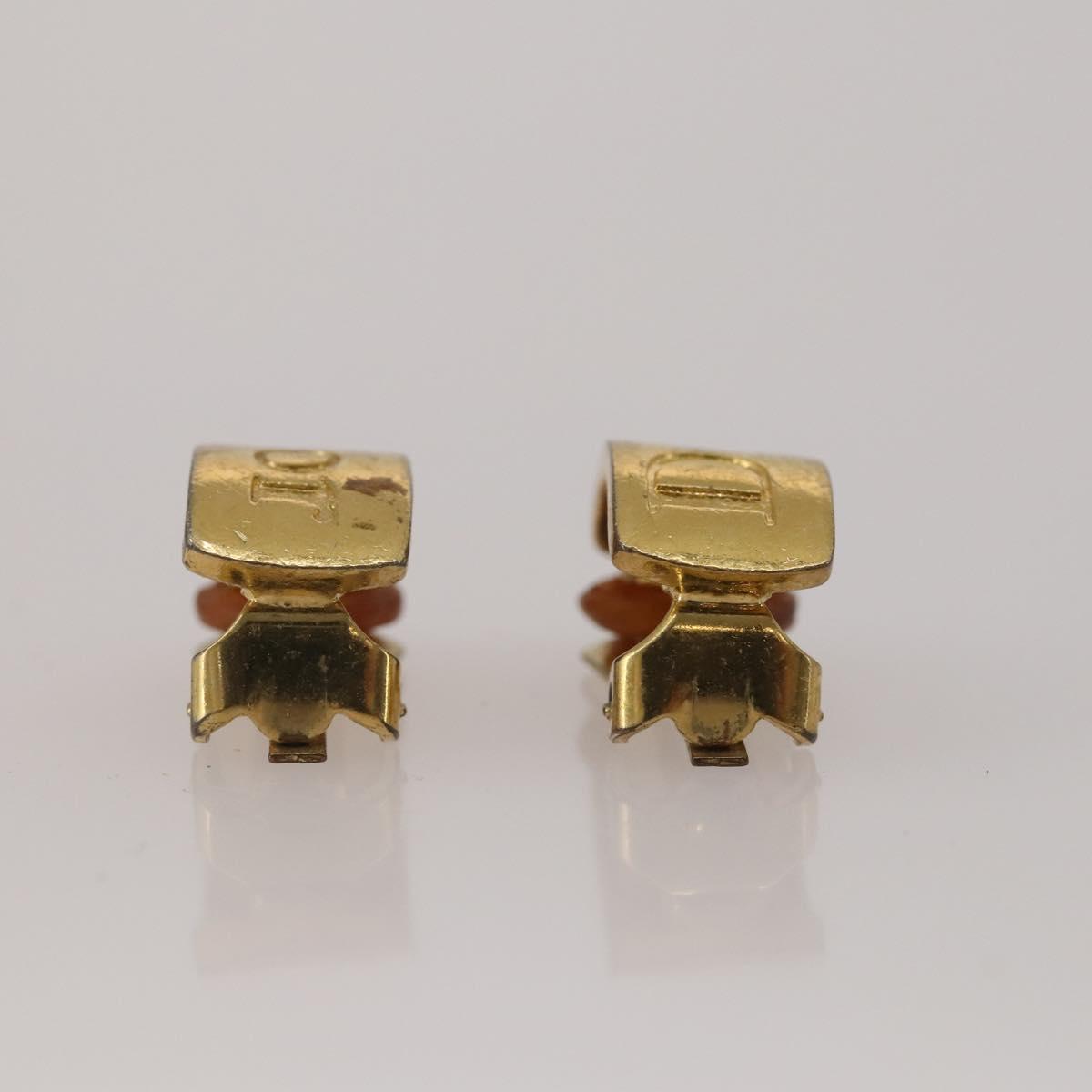 Christian Dior Cuffs Earring Metal 3 Set Gold Tone Auth BA15051
