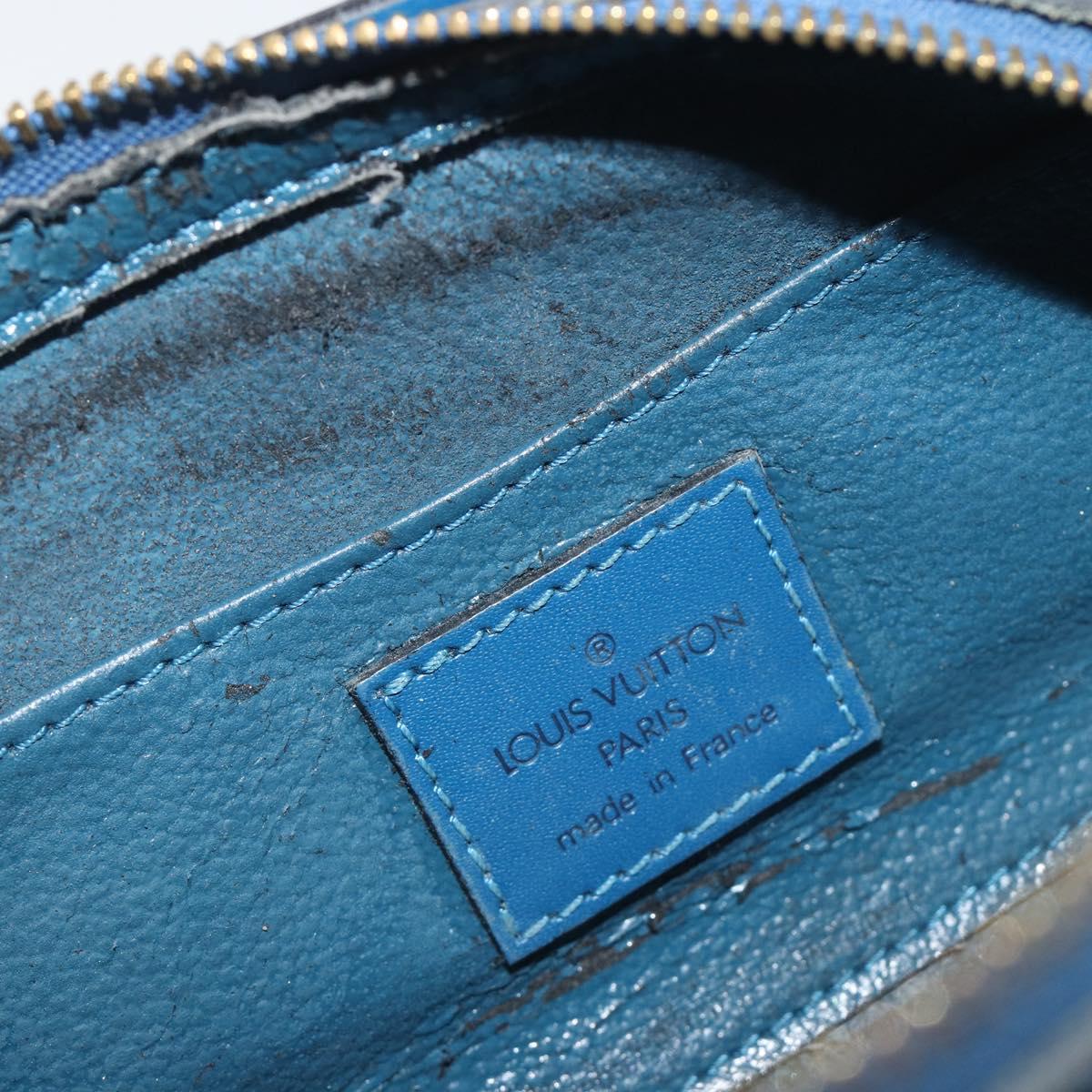 LOUIS VUITTON Epi Dauphine PM Pouch Blue M48445 LV Auth BA15054