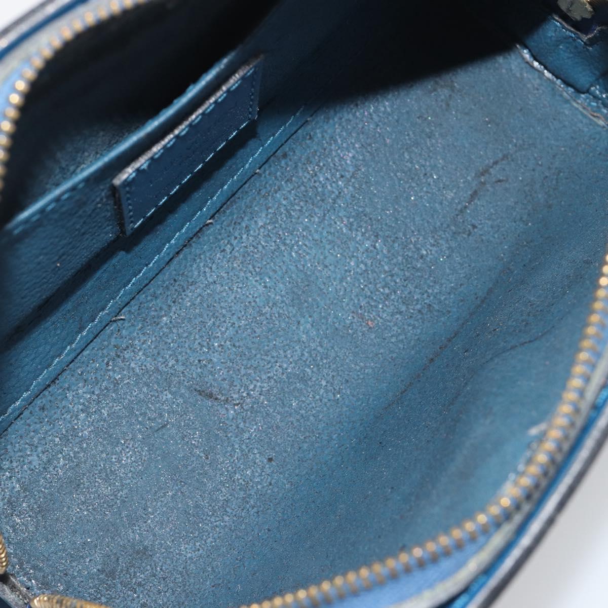 LOUIS VUITTON Epi Dauphine PM Pouch Blue M48445 LV Auth BA15054