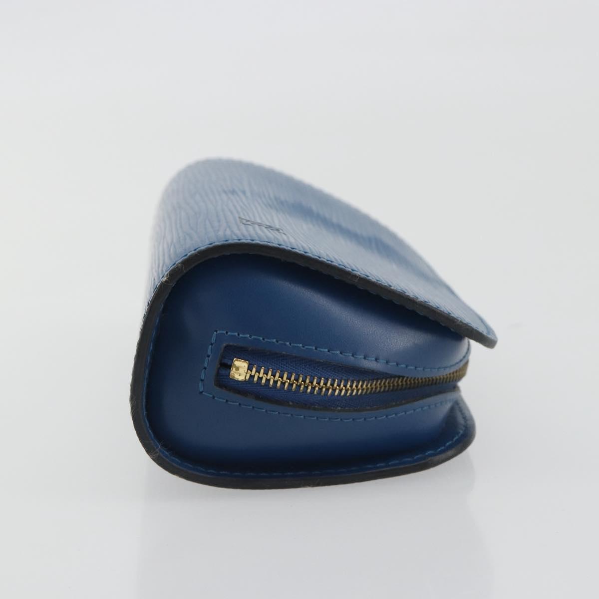 LOUIS VUITTON Epi Dauphine PM Pouch Blue M48445 LV Auth BA15054