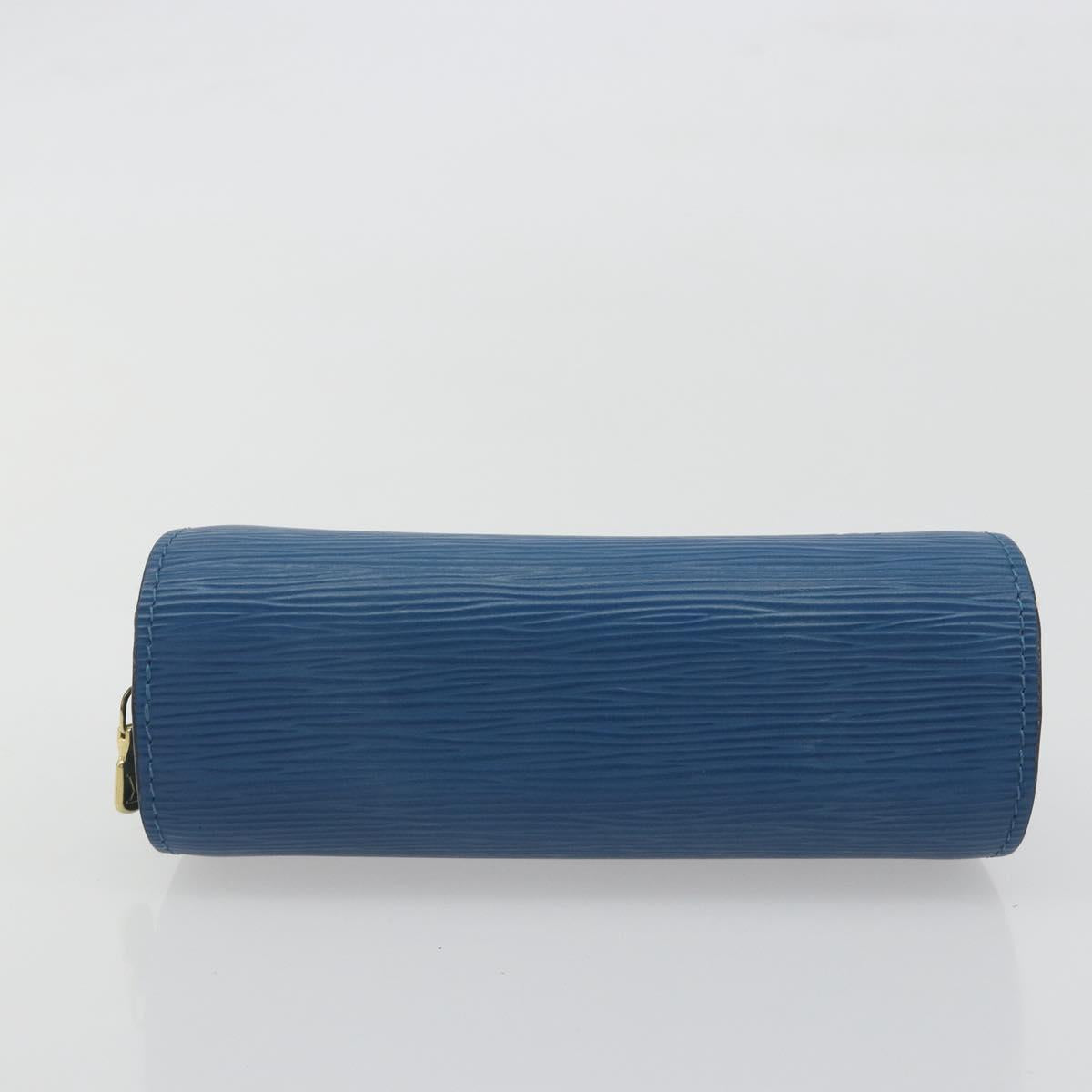 LOUIS VUITTON Epi Dauphine PM Pouch Blue M48445 LV Auth BA15054