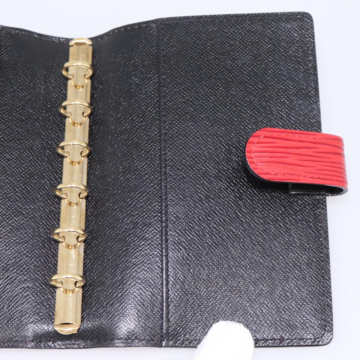 LOUIS VUITTON Epi Agenda PM Day Planner Cover Red R20057 LV Auth BA15055