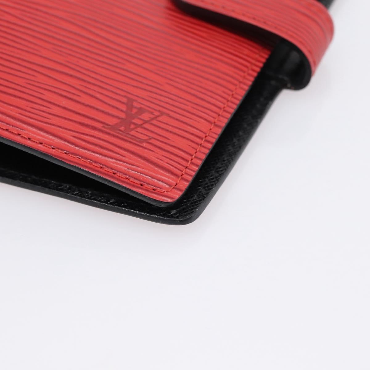 LOUIS VUITTON Epi Agenda PM Day Planner Cover Red R20057 LV Auth BA15055