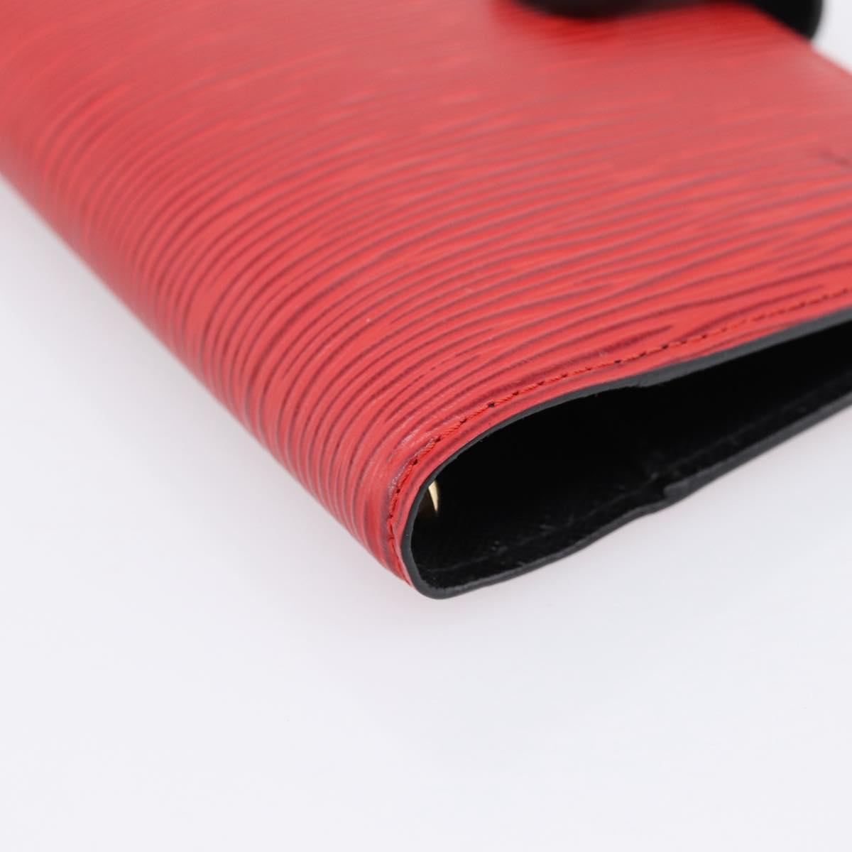 LOUIS VUITTON Epi Agenda PM Day Planner Cover Red R20057 LV Auth BA15055
