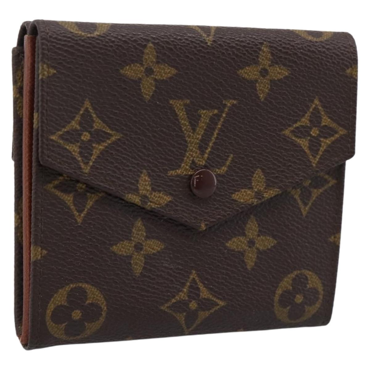 LOUIS VUITTON Monogram Porte Monnaie Bier Cartes Crdit M61652 LV Auth BA15056
