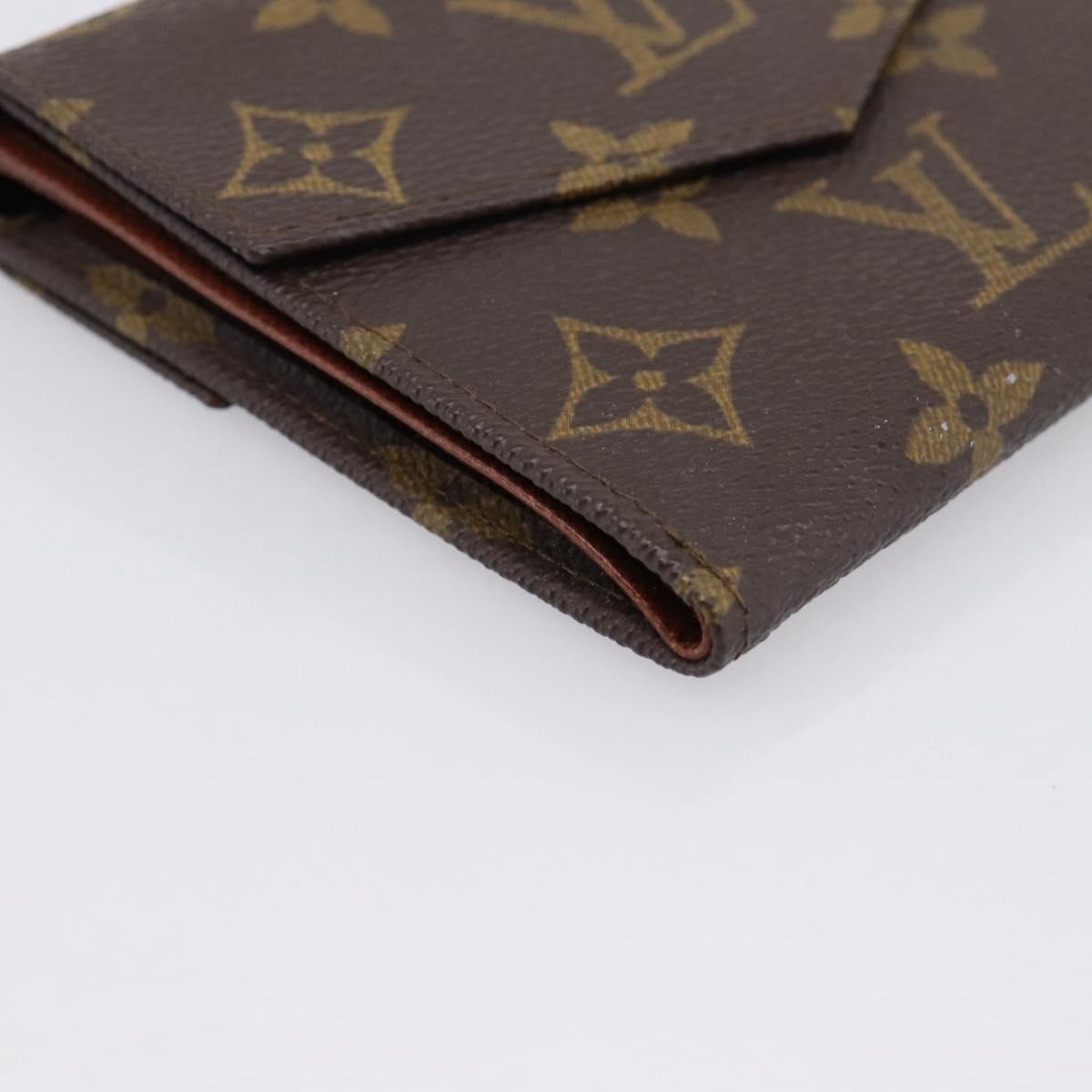 LOUIS VUITTON Monogram Porte Monnaie Bier Cartes Crdit M61652 LV Auth BA15056