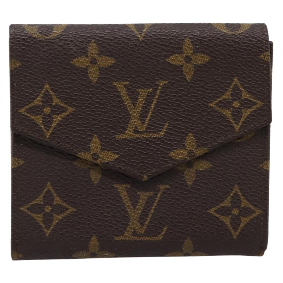 LOUIS VUITTON Monogram Porte Monnaie Bier Cartes Crdit M61652 LV Auth BA15056