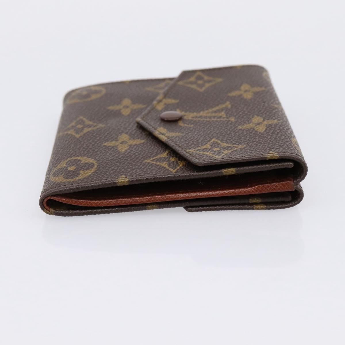 LOUIS VUITTON Monogram Porte Monnaie Bier Cartes Crdit M61652 LV Auth BA15056