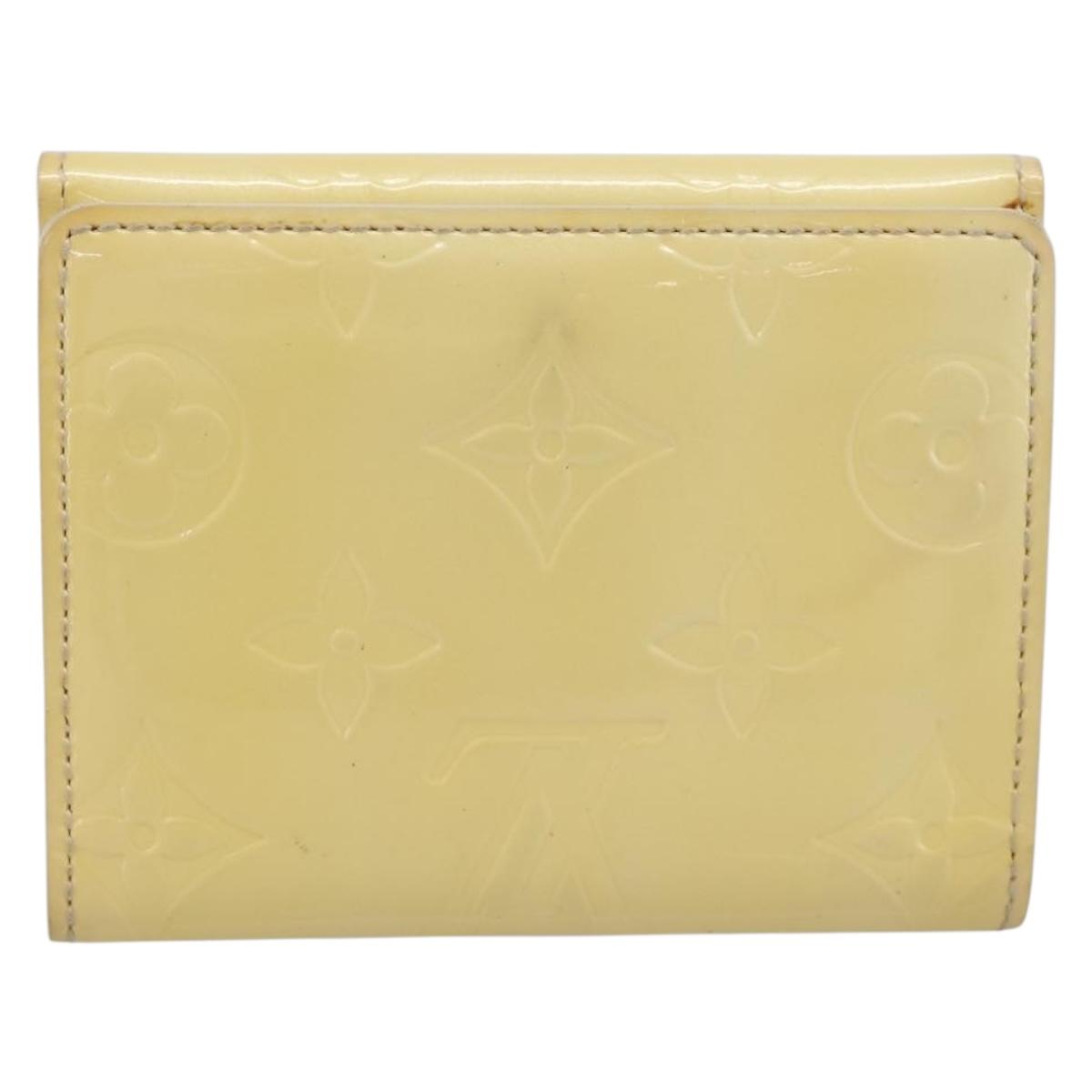 LOUIS VUITTON Monogram Vernis Ludlow Coin Purse Perle M91357 LV Auth BA15057