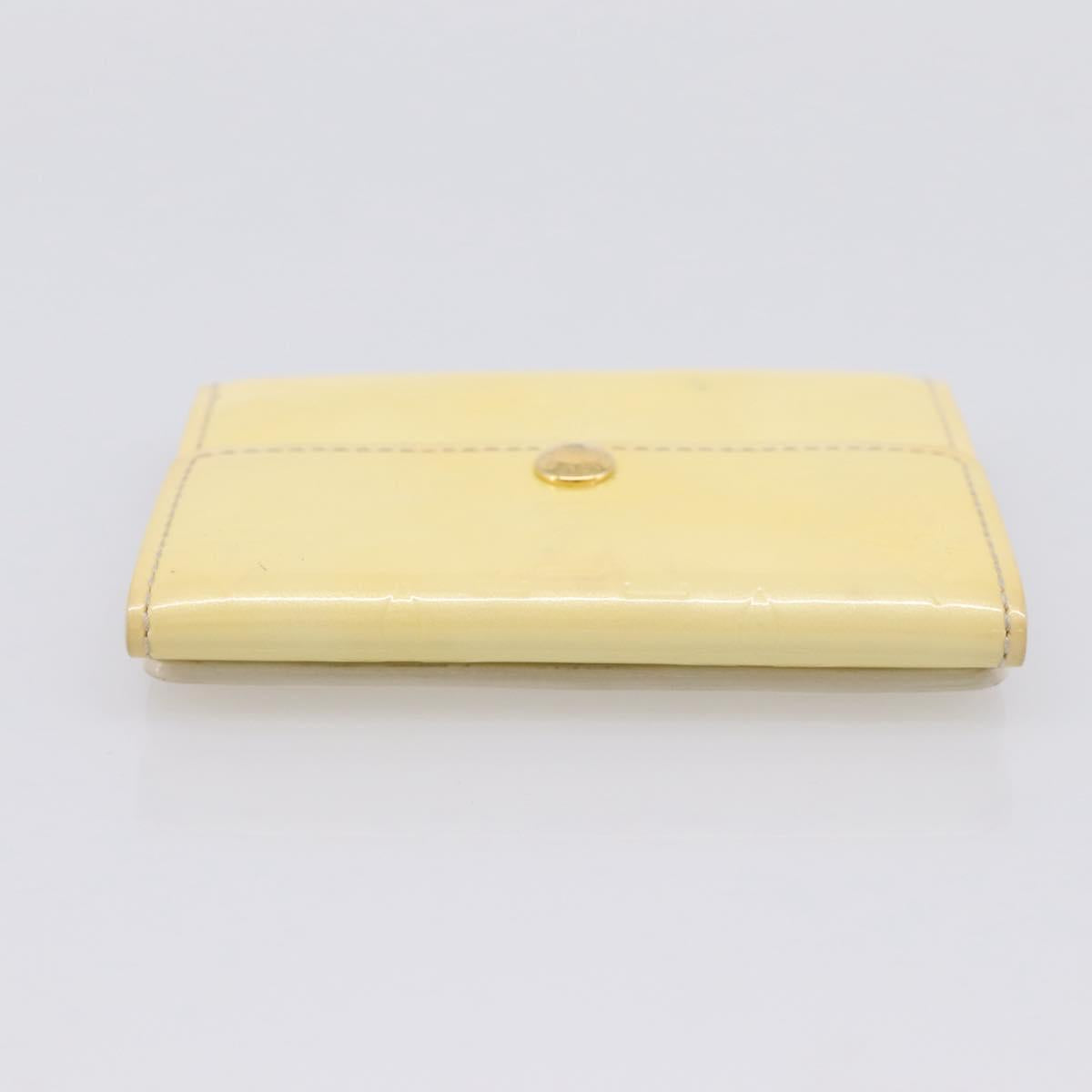 LOUIS VUITTON Monogram Vernis Ludlow Coin Purse Perle M91357 LV Auth BA15057