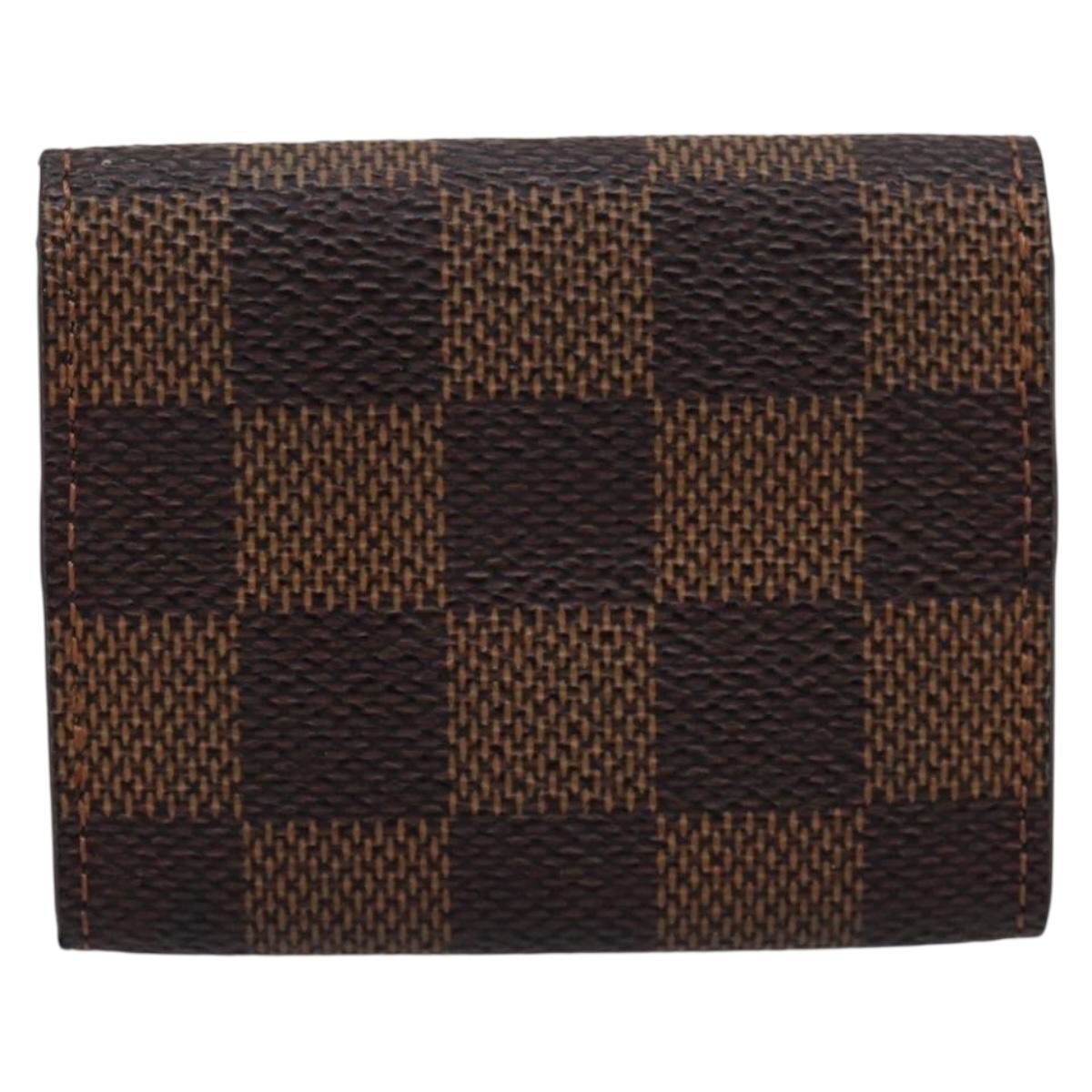 LOUIS VUITTON Damier Ebene Bouton de Manchette Case Cuff Case LV Auth BA15058