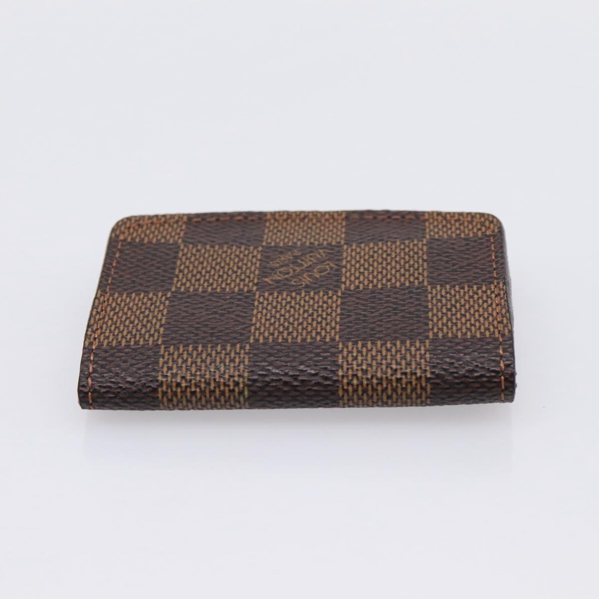 LOUIS VUITTON Damier Ebene Bouton de Manchette Case Cuff Case LV Auth BA15058