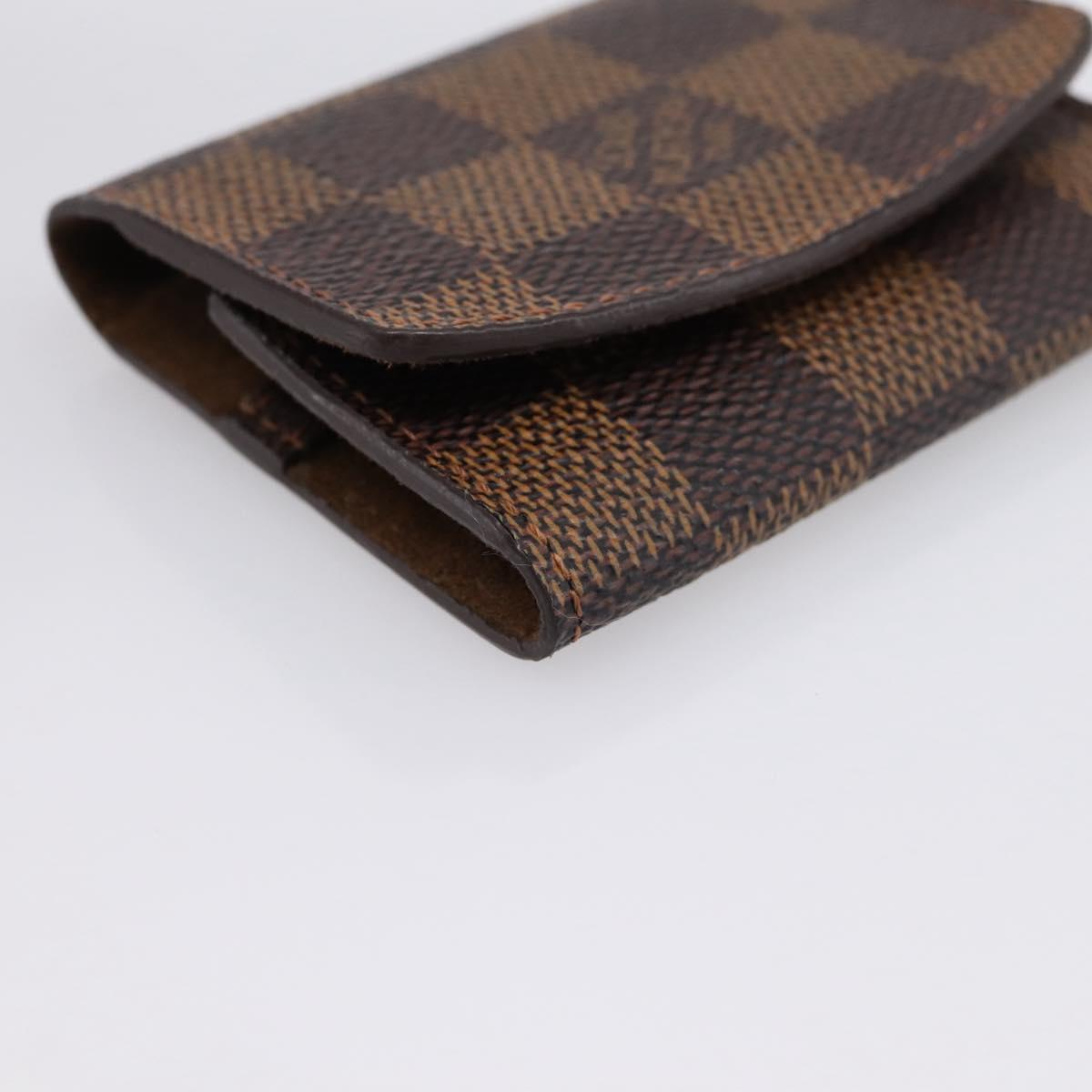 LOUIS VUITTON Damier Ebene Bouton de Manchette Case Cuff Case LV Auth BA15058