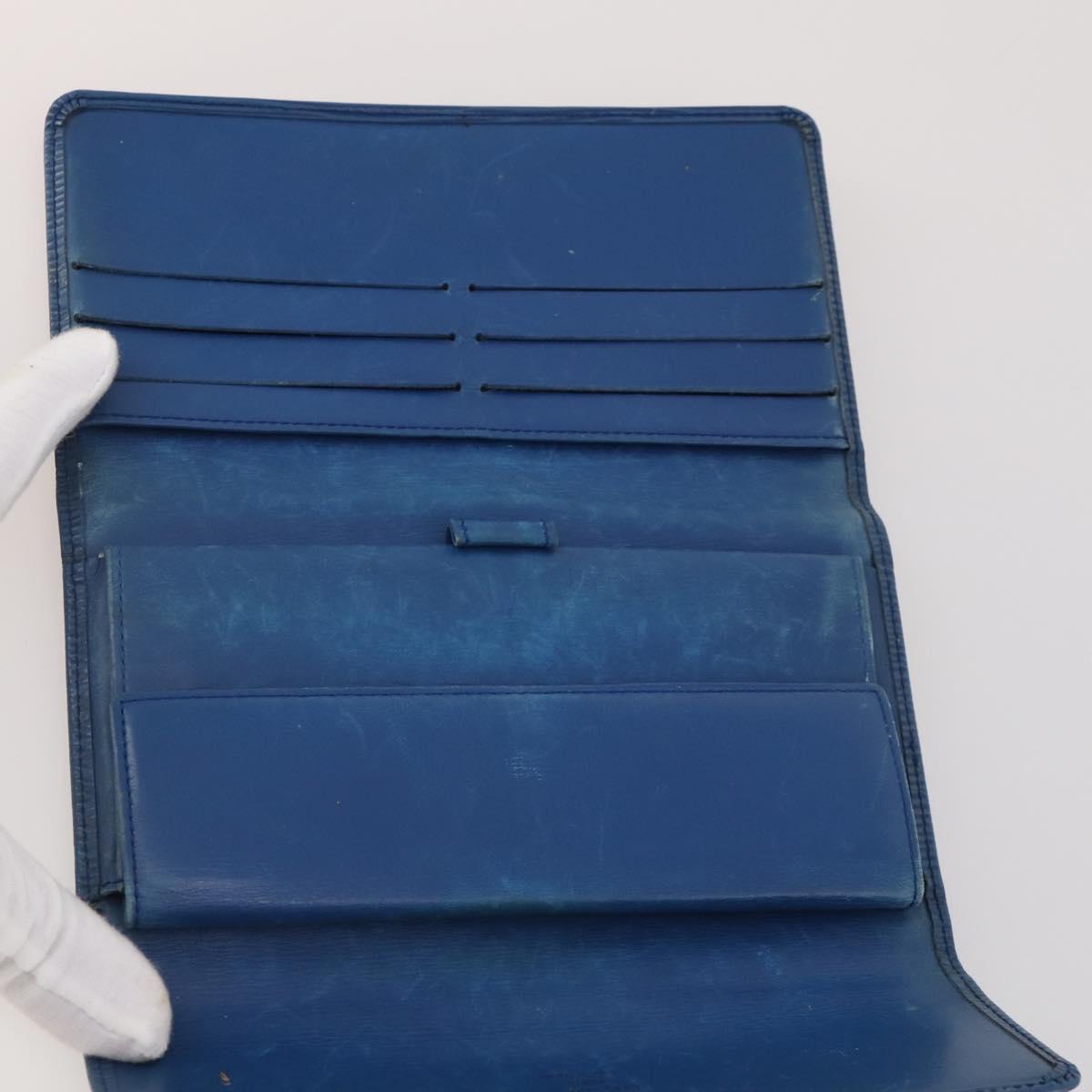LOUIS VUITTON Epi Monogram Key Case Coin Purse Wallet 5 Set Blue LV Auth BA15060