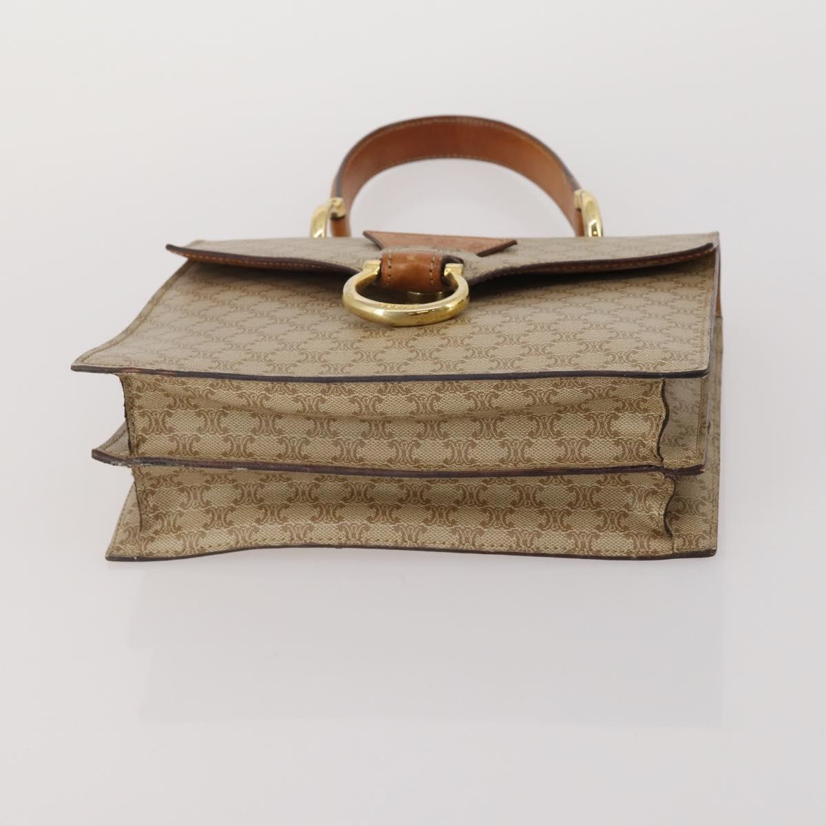 CELINE Macadam Shoulder Bag PVC 3 Set Brown Beige Auth BA15063