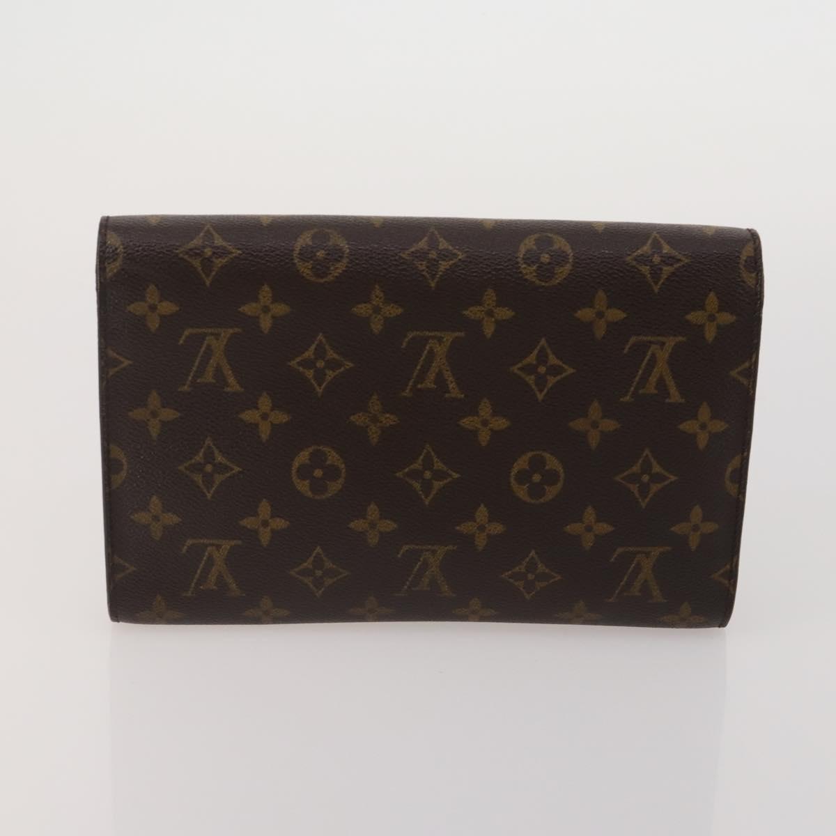 LOUIS VUITTON Monogram Clutch Bag 3 Set LV Auth BA15064